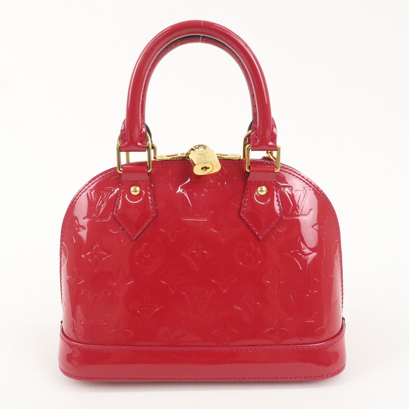 Louis Vuitton Monogram Vernis Alma BB 2Way Bag Rose Indien M91771