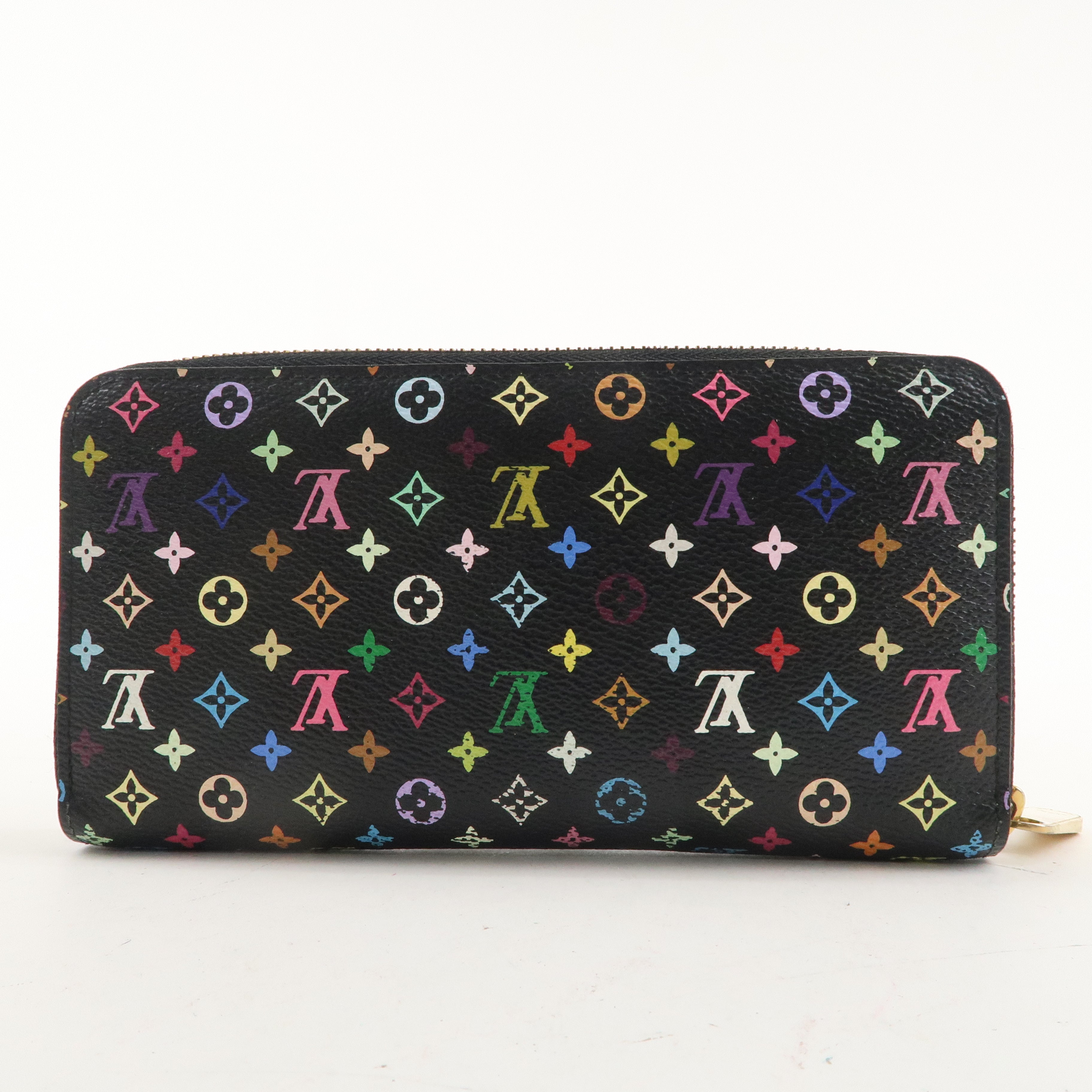 Louis Vuitton Monogram Multi Color Zippy Wallet Noir M60244