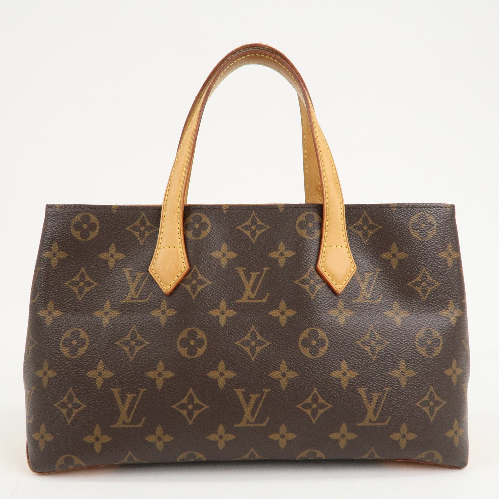 Louis Vuitton Monogram Wilshire PM Hand Bag Brown M45643 Used