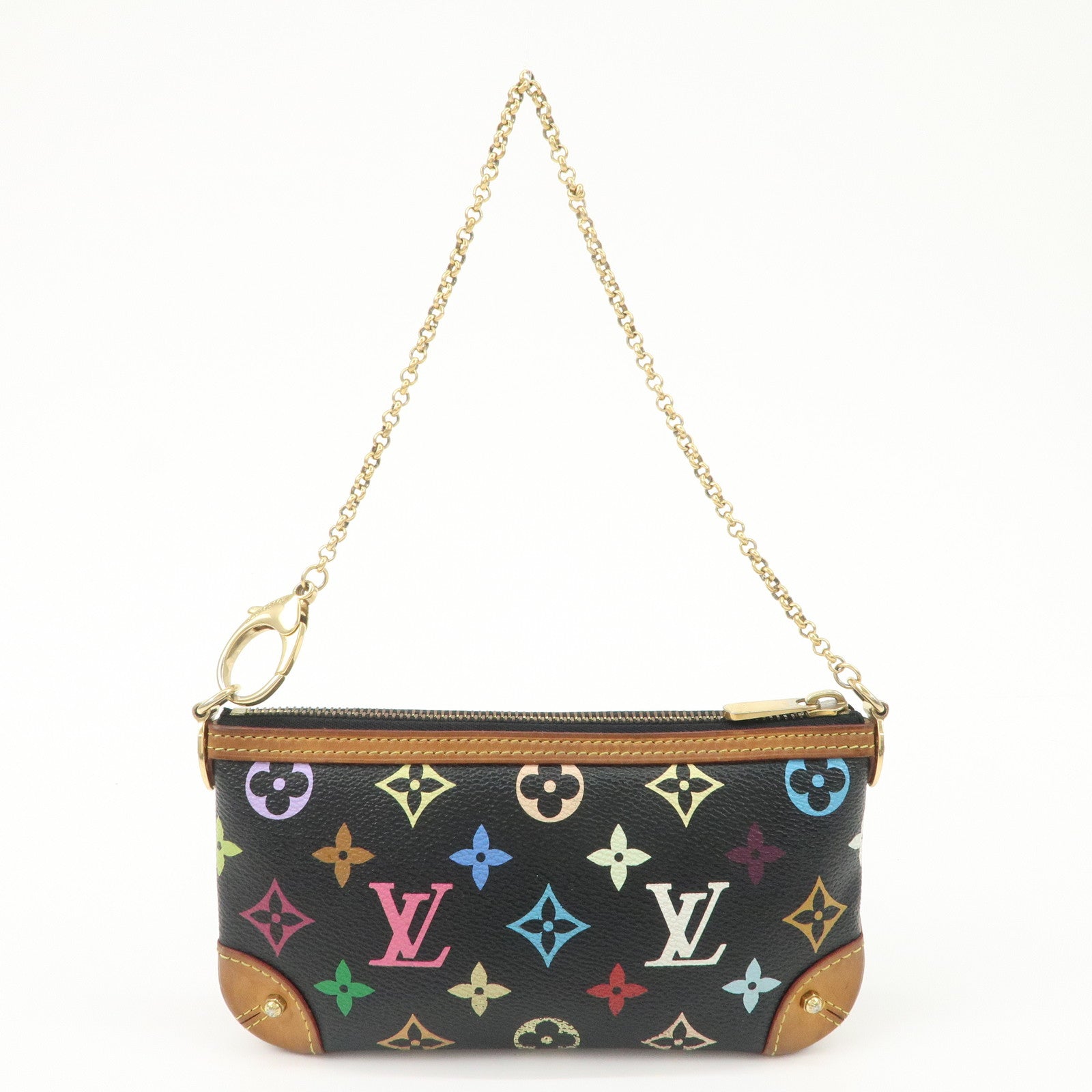 Louis Vuitton Monogram MultiColor Pochette Milla MM Pouch M60097 Used