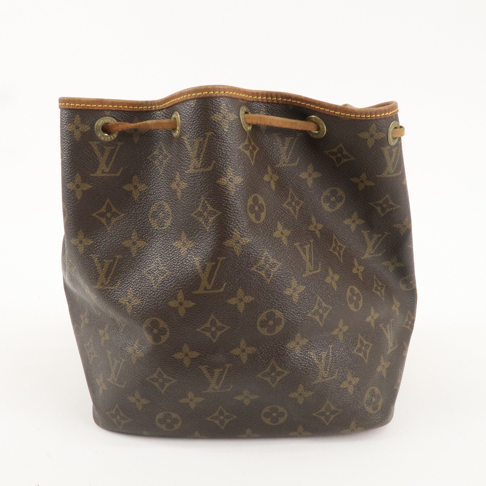 Louis Vuitton Monogram Petit Noe Shoulder Bag Brown M42226