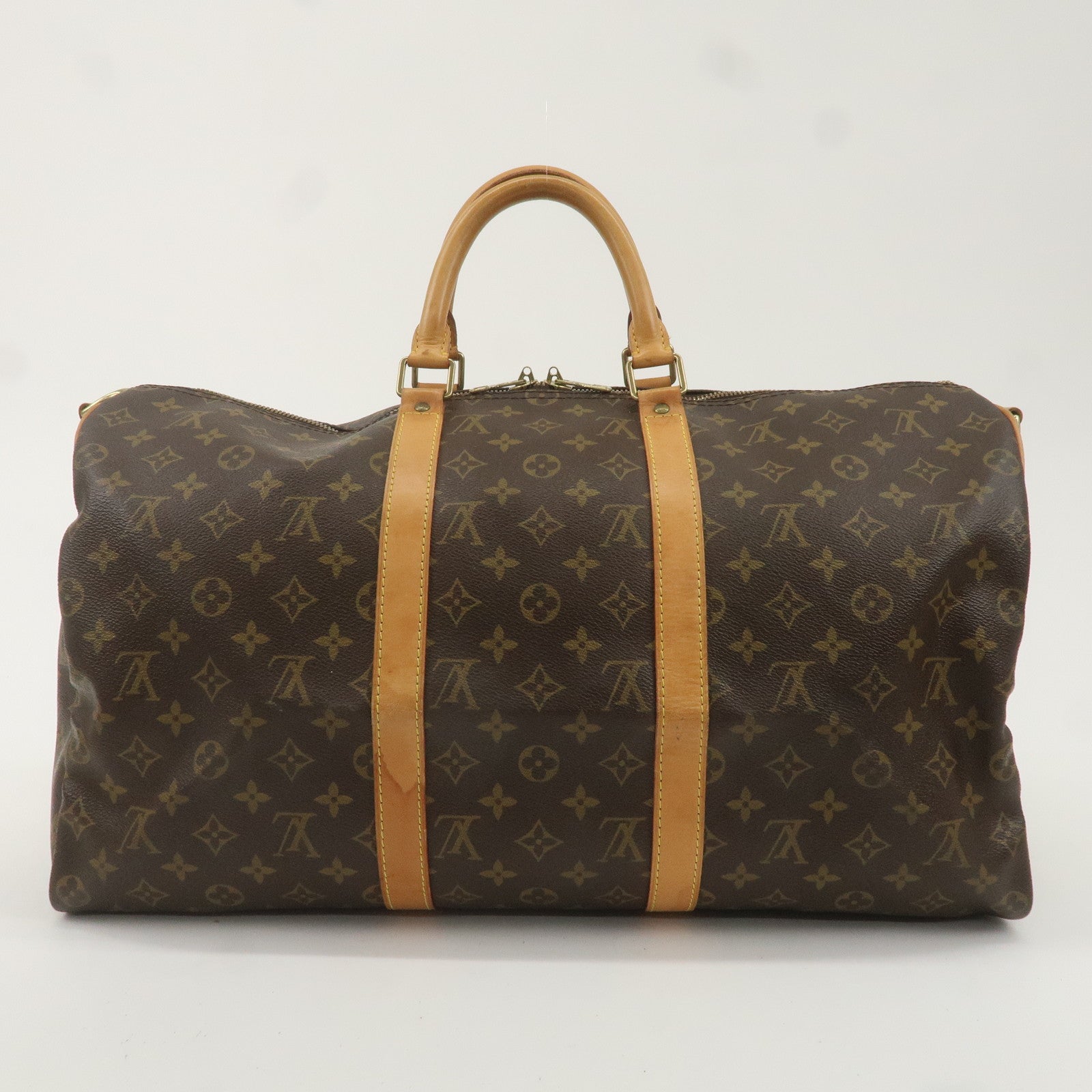 Louis Vuitton Monogram Keep All Bandouliere 50 Boston Bag M41416