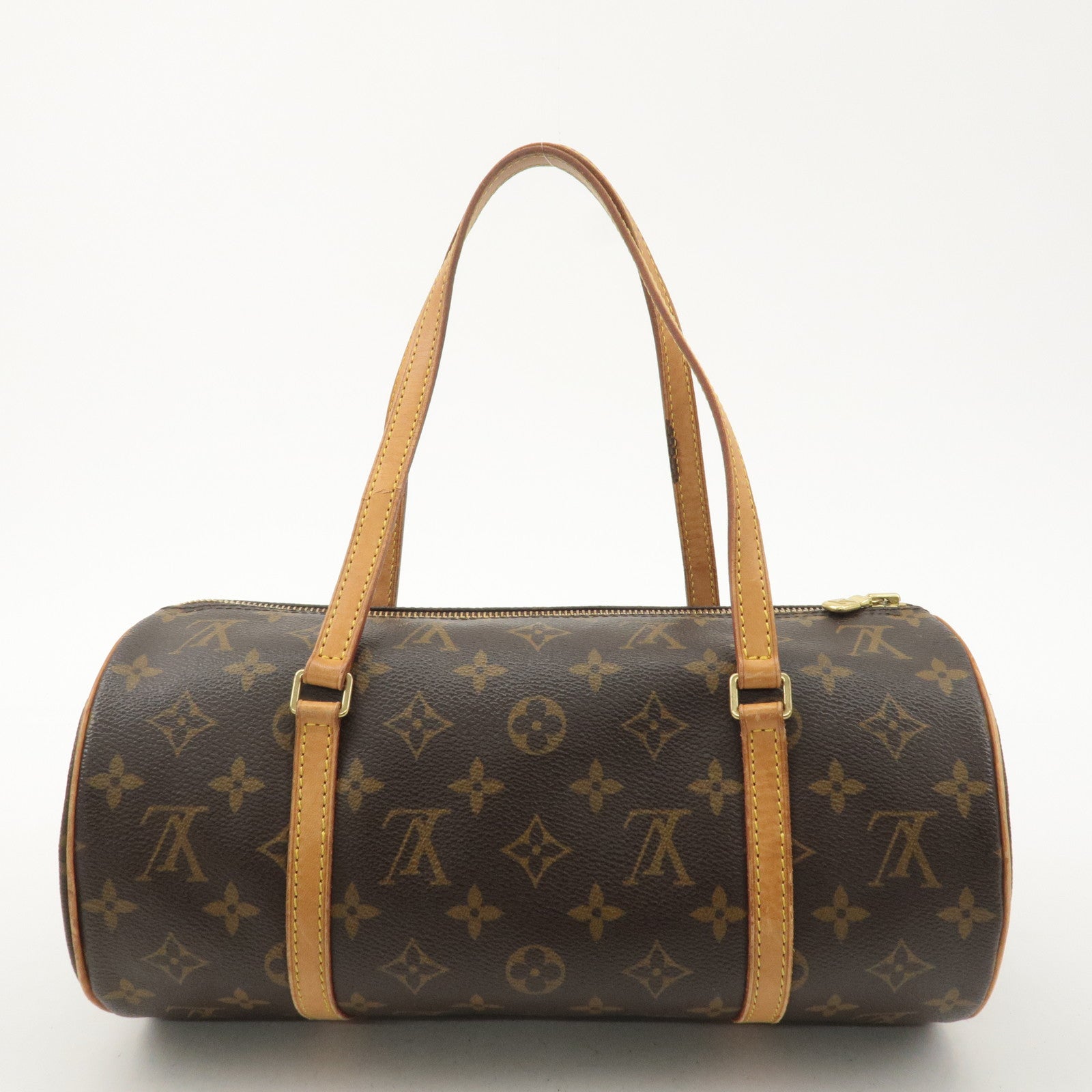 Louis Vuitton Monogram Papillon 30 Hand Bag Brown M51385