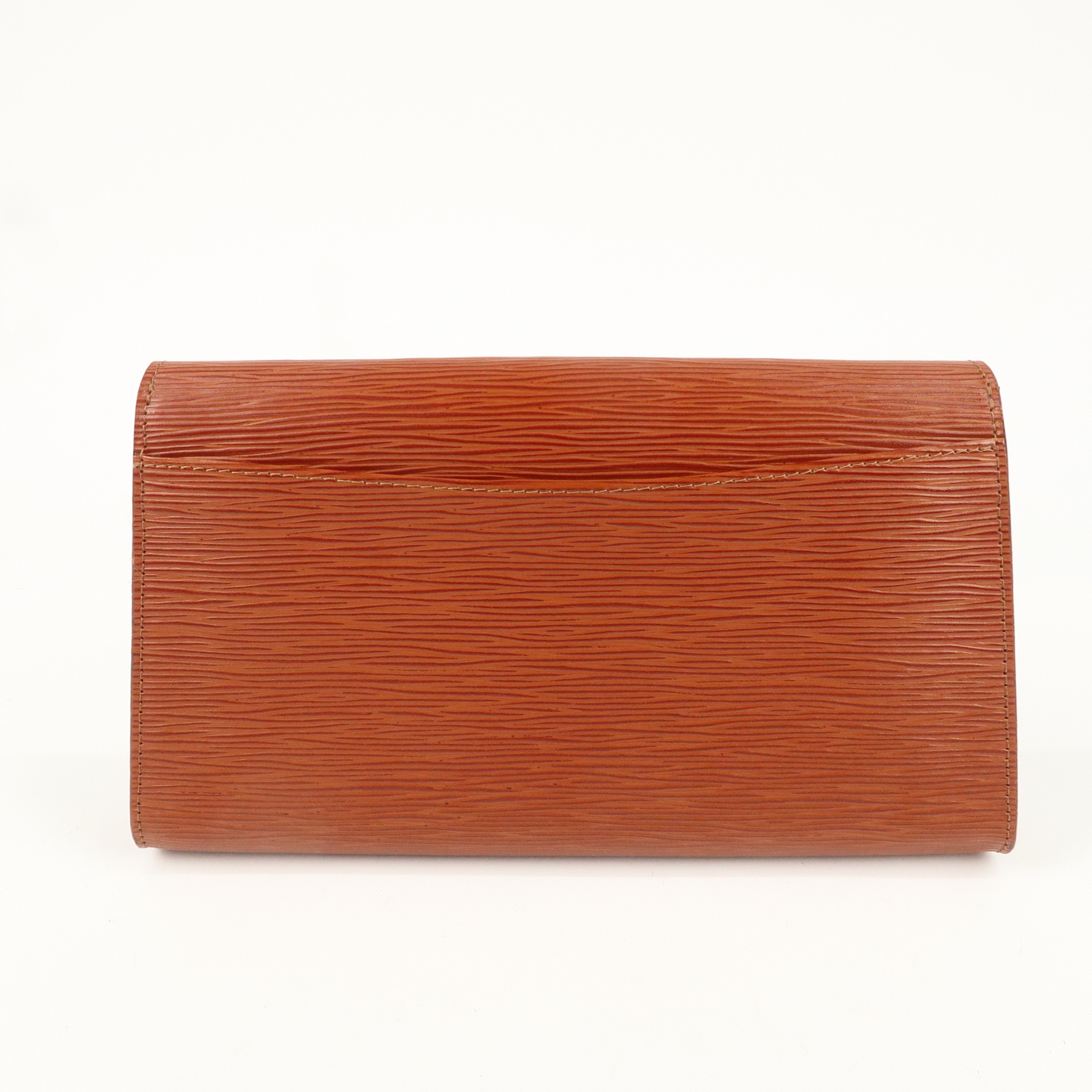 Louis Vuitton Epi Art Deco Clutch Bag Kenya Brown M52633