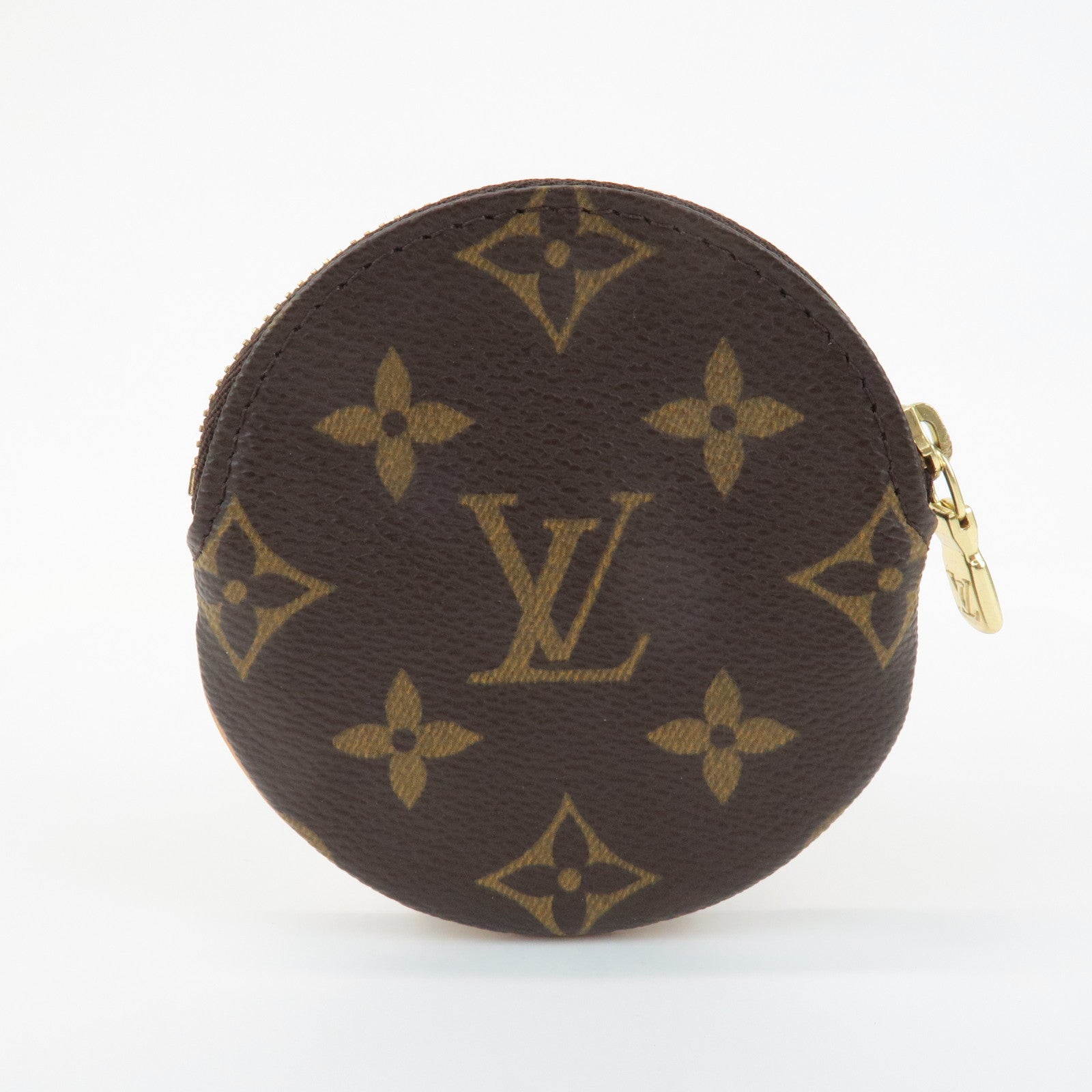 Louis Vuitton Monogram Porte Monnaie Rond Coin Case M61926 Used