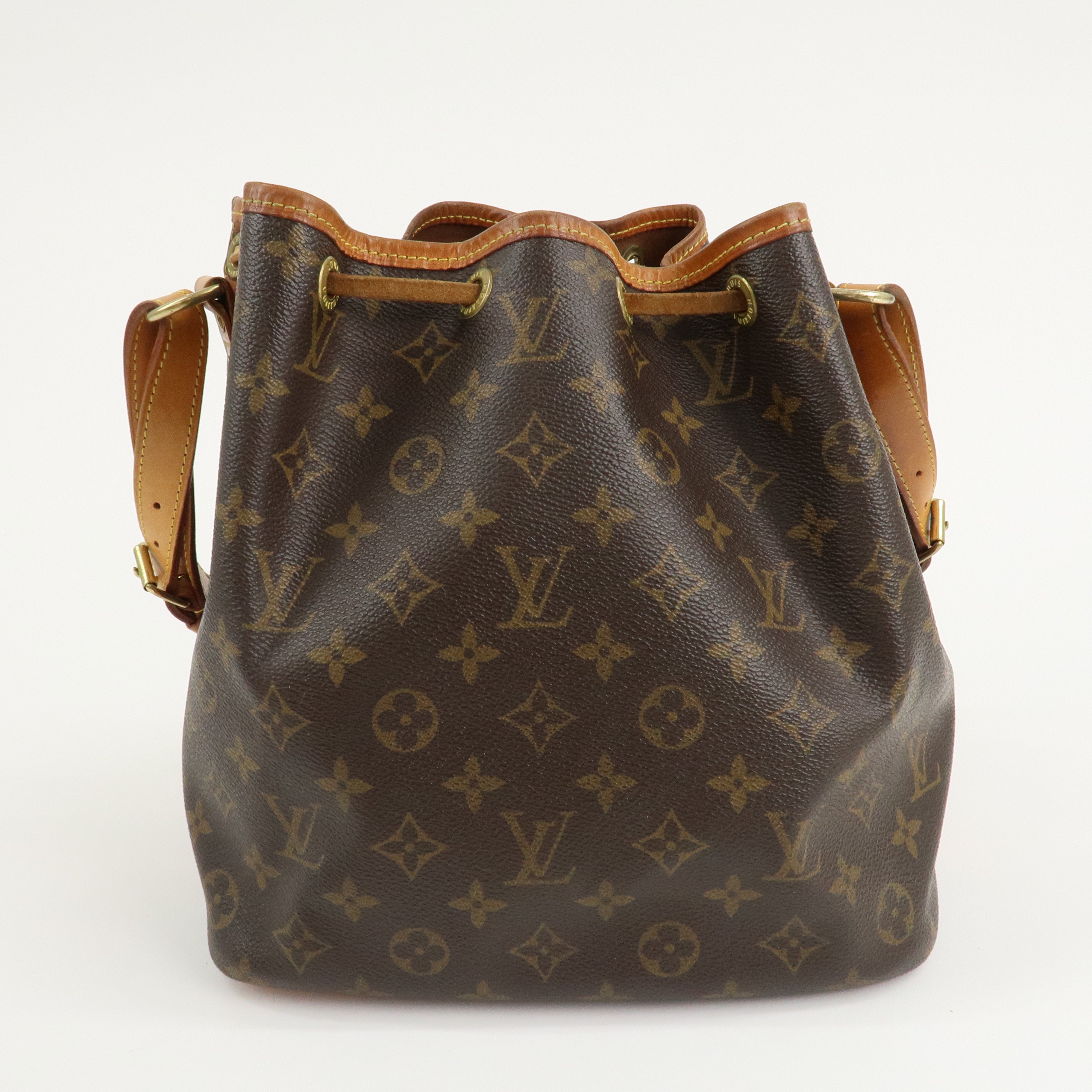 Louis Vuitton Monogram Petit Noe Shoulder Bag Brown M42226 Used