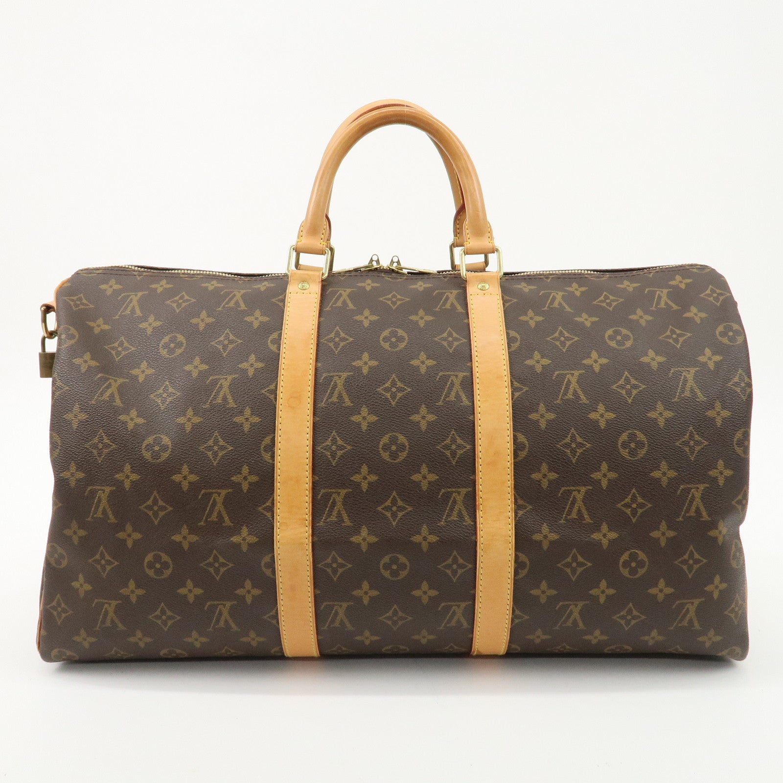 Louis Vuitton Monogram Keep All Bandouliere 50 Boston Bag M41416 Used