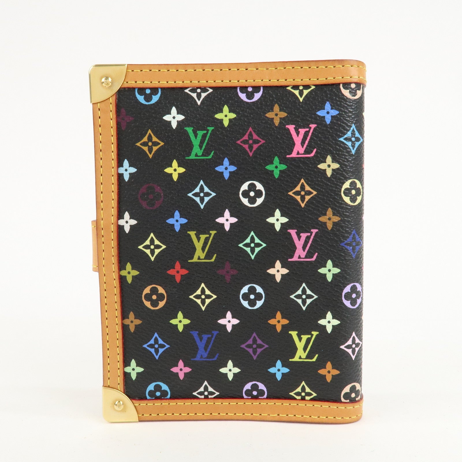 Louis Vuitton Monogram Multi Color Agenda PM Planner Cover R20895 Used