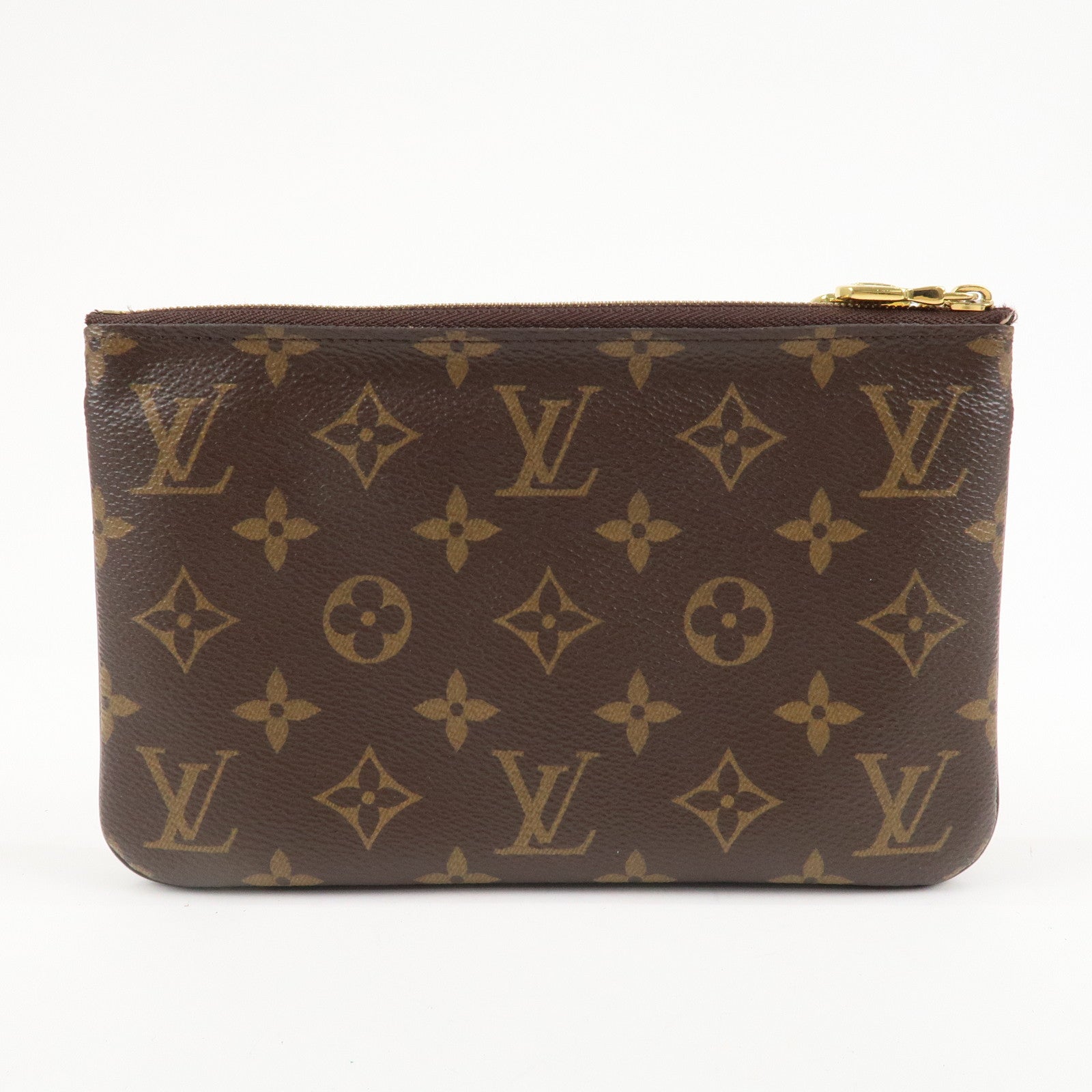 Louis Vuitton Monogram Reverse Pochette Double Zip Bag M69203