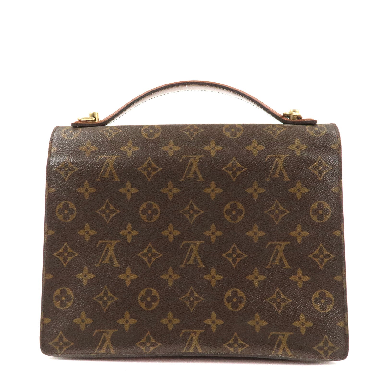 Louis Vuitton Monogram Monceau 28 Hand Bag Brief Case M51185 Used