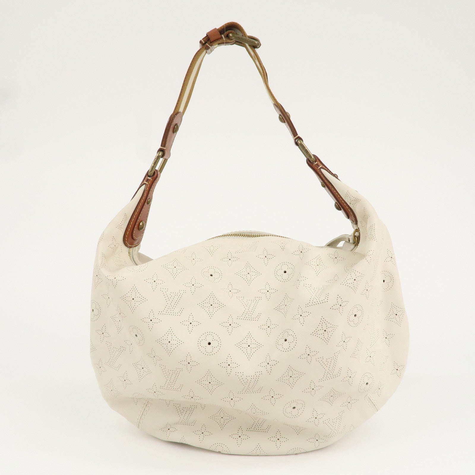 Louis Vuitton Monogram Mahina Onata GM Shoulder Bag Ivory M95460