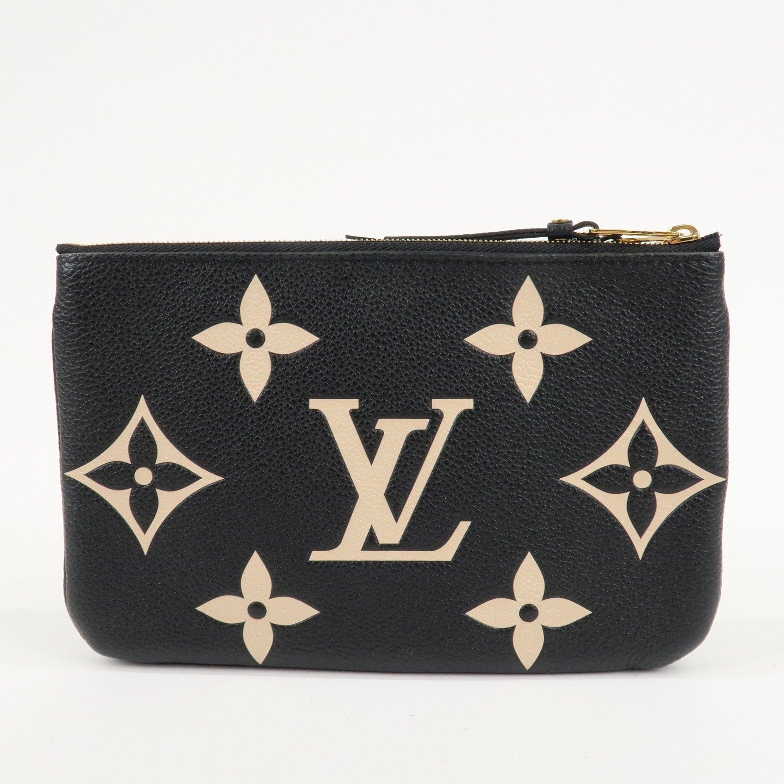 Louis Vuitton Monogram Empreinte Bicolor Pochette Double Zip Used