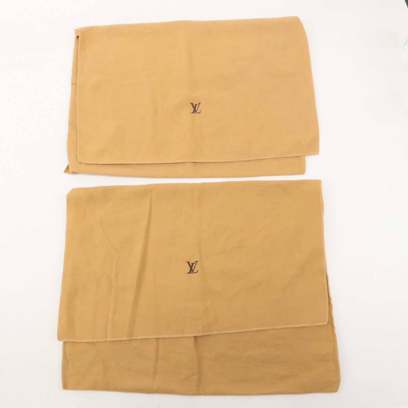 Louis Vuitton Set of 10 Dust Bag Storage Bag Flap Brown Beige