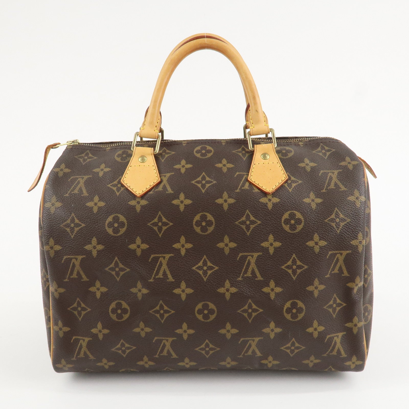 Louis Vuitton Monogram Speedy 30 Hand Bag Boston Bag M41526 Used