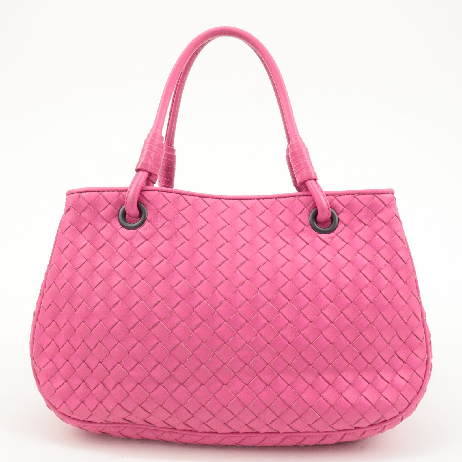 BOTTEGA VENETA Intrecciato Leather Handbag Pink