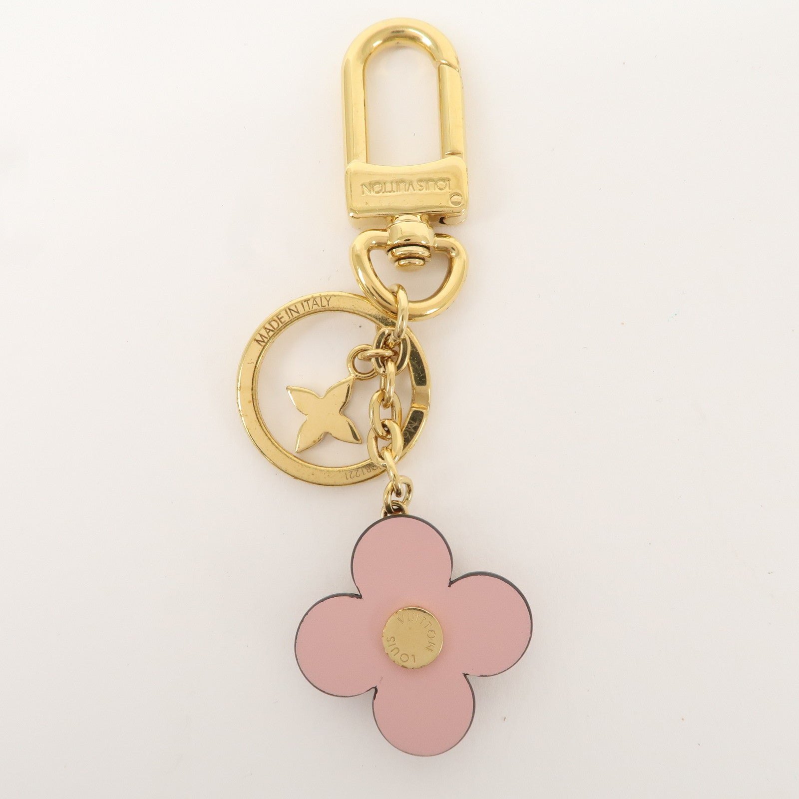 Louis Vuitton Key Chain Blooming Flower BB Bag Charm Pink M63085