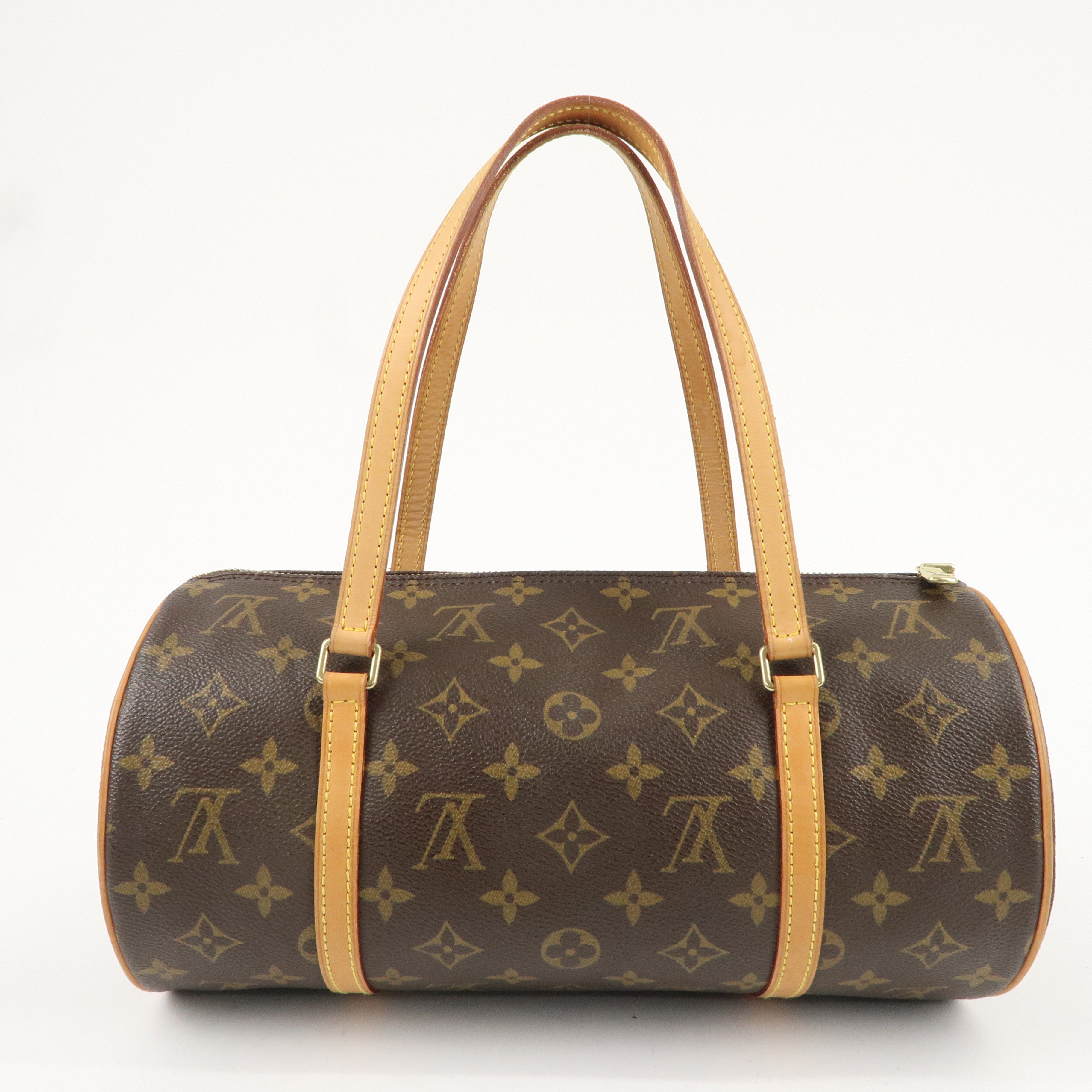 Louis Vuitton Monogram Papillon 30 Hand Bag 
Pouch Brown M51385