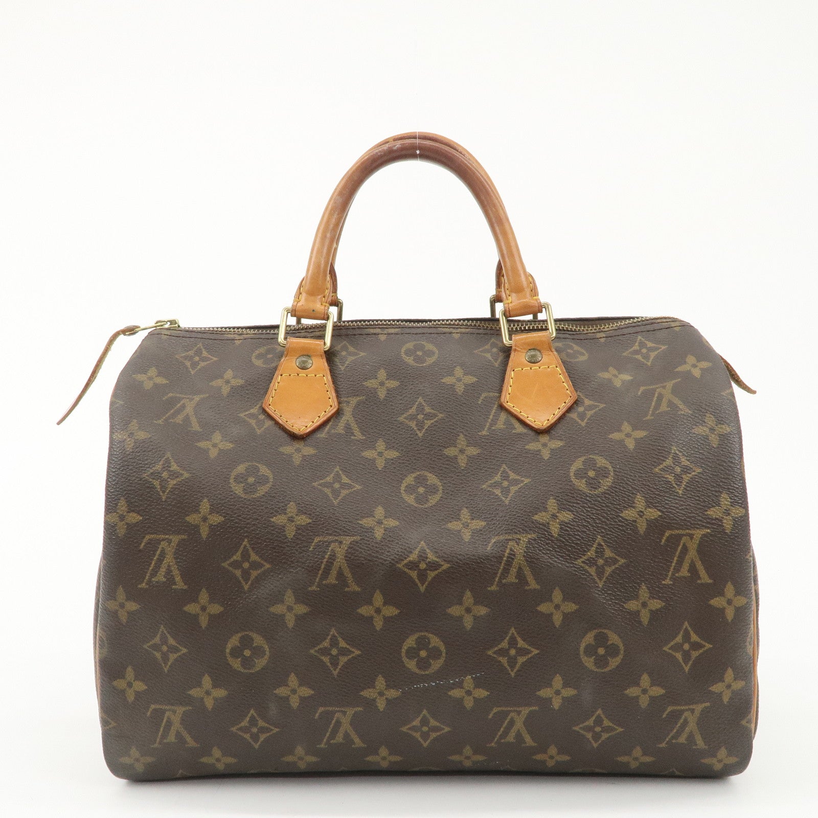 Louis Vuitton Monogram Speedy 30 Hand Bag Boston Bag M41526 Used