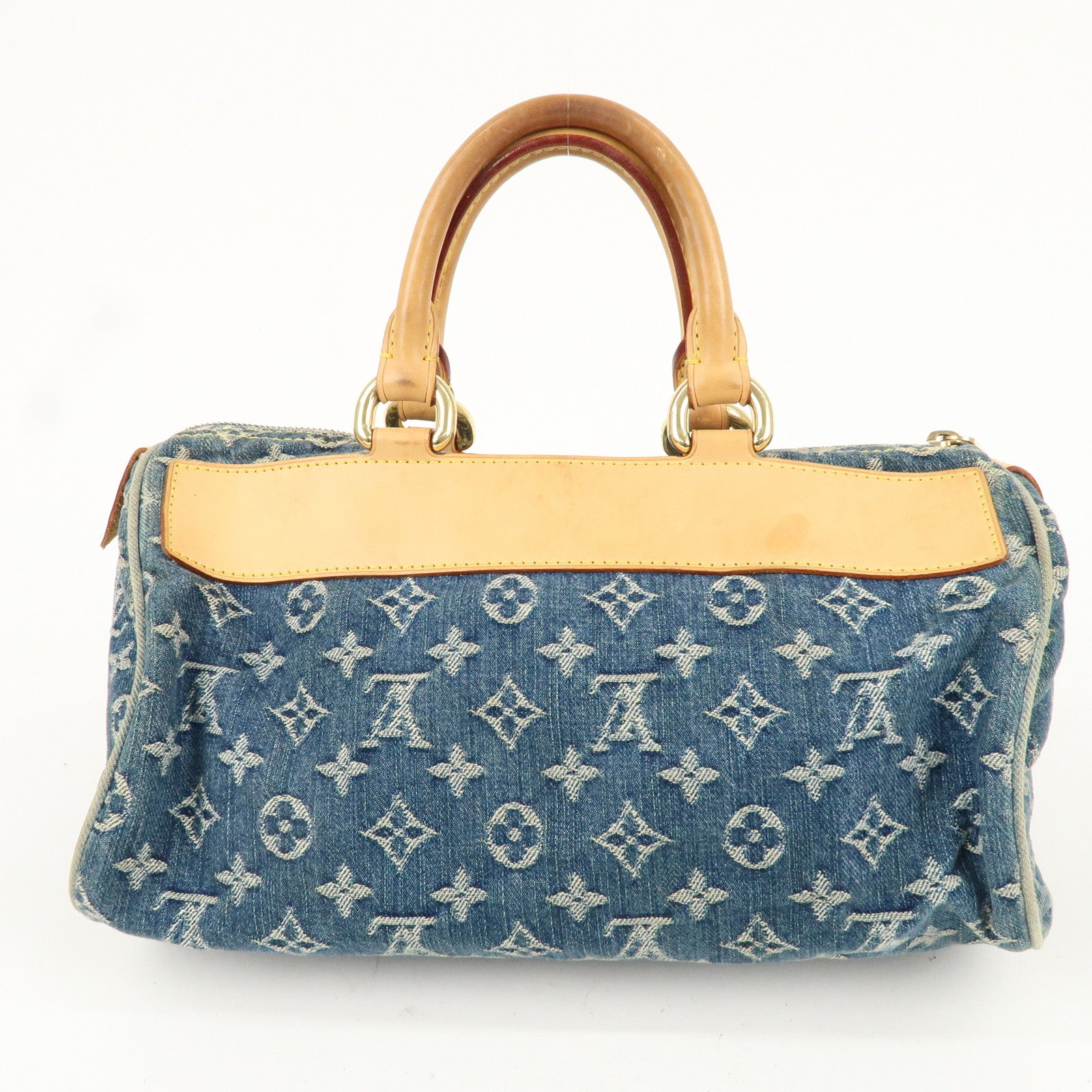 Louis Vuitton Monogram Denim Neo Speedy Boston Bag Blue M95019