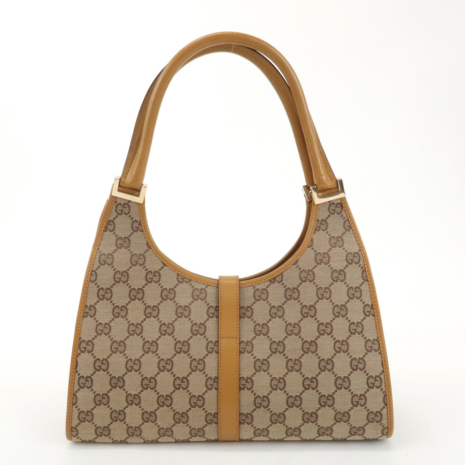 GUCCI Jackie GG Canvas Leather Shoulder Bag 001.1067.1705 Used