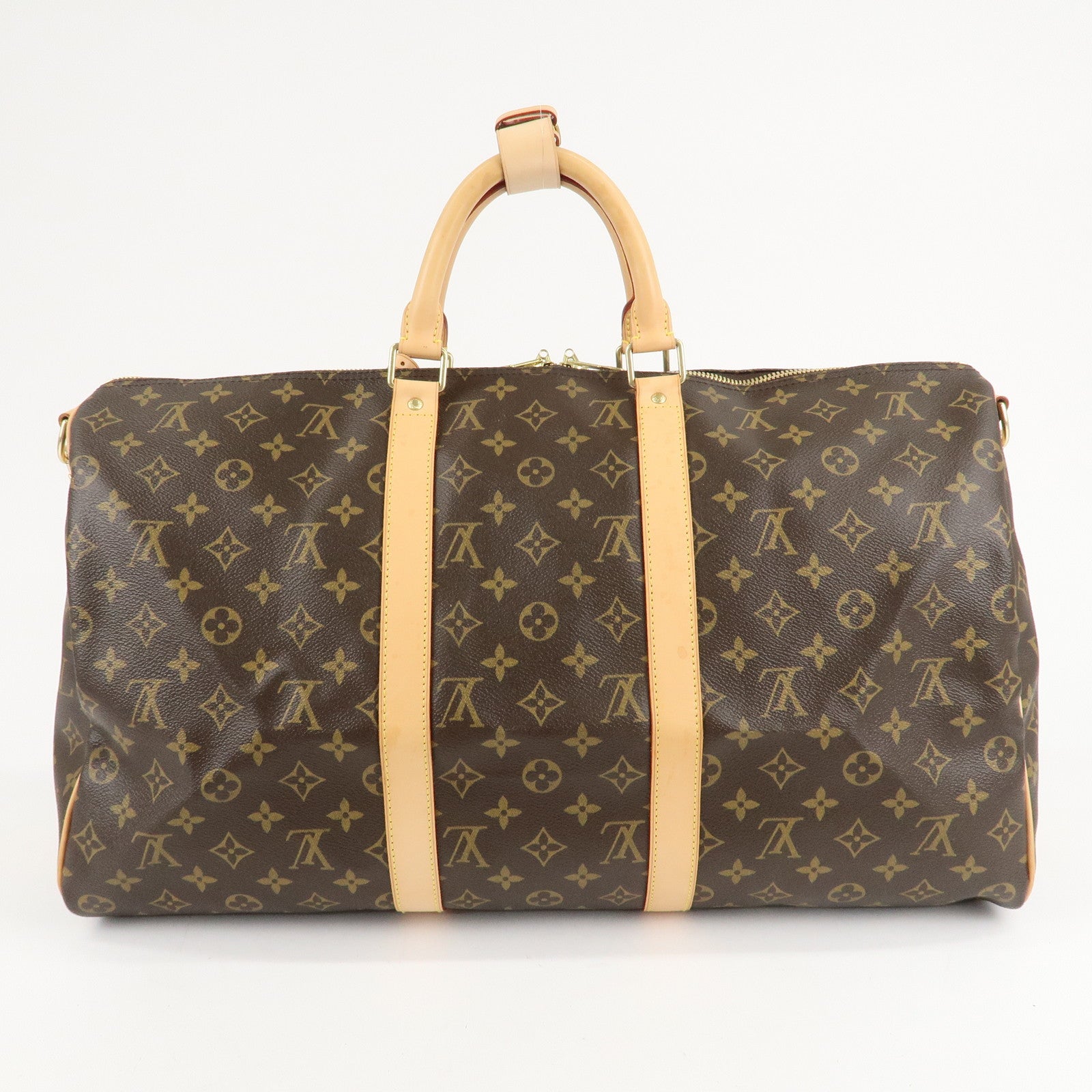 Louis Vuitton Monogram Keep All Bandouliere 50 Boston Bag M41416 Used