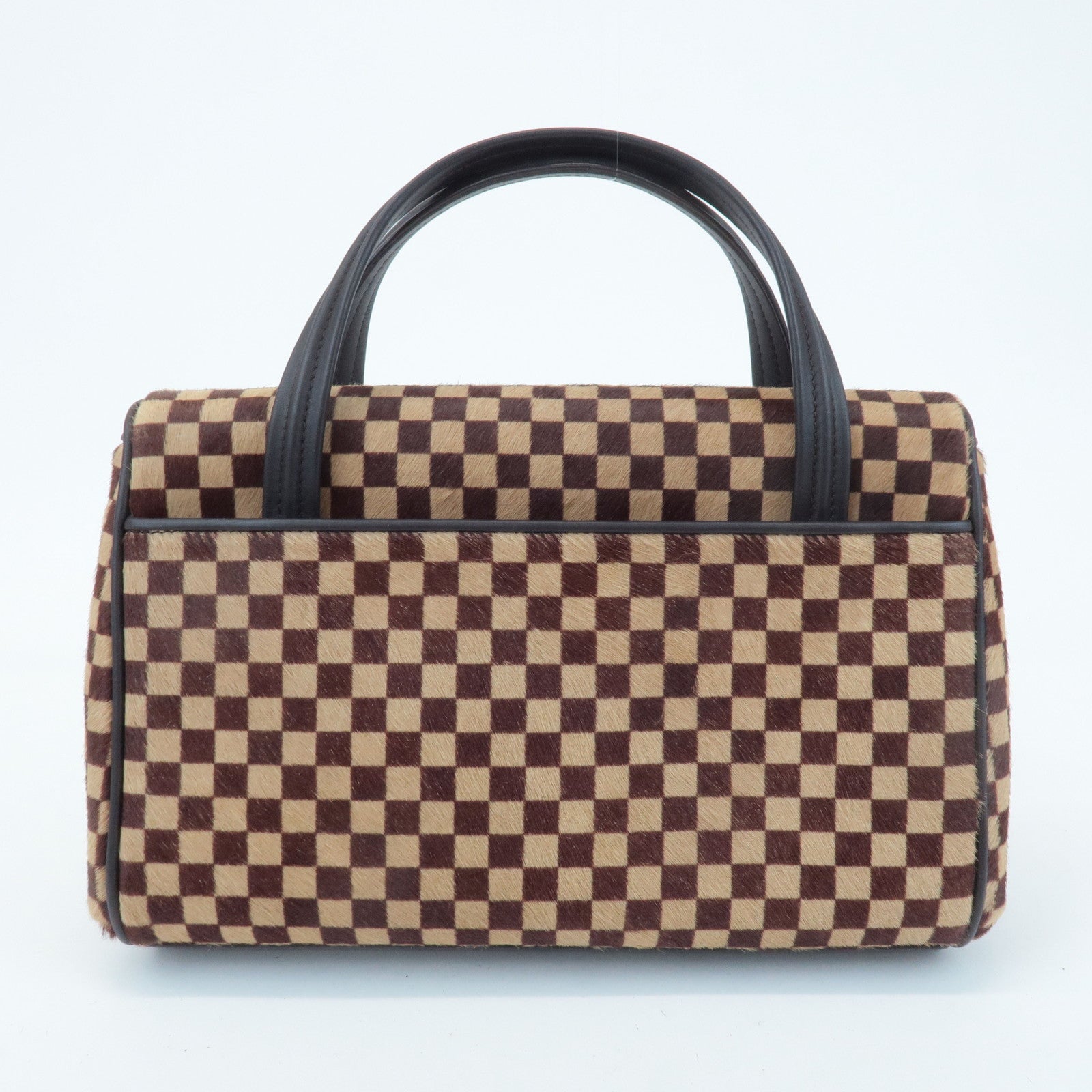 Louis Vuitton Damier Sauvage Lion Hand Bag Beige Brown M92131