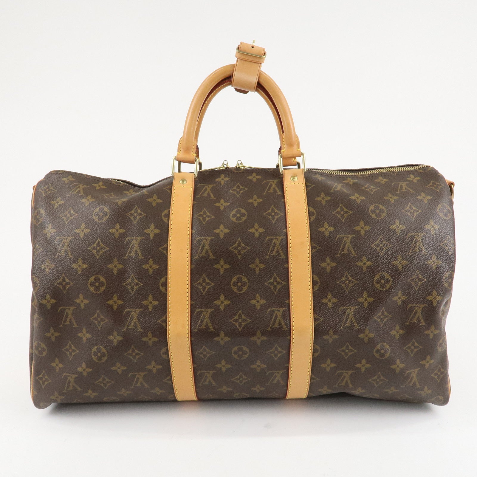 Louis Vuitton Monogram Keep All Bandouliere 50 Boston Bag M41416