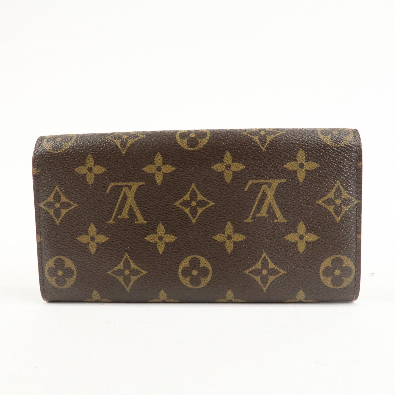 Louis Vuitton Monogram Fleuri Portefeuille Sarah Wallet *initialed Used