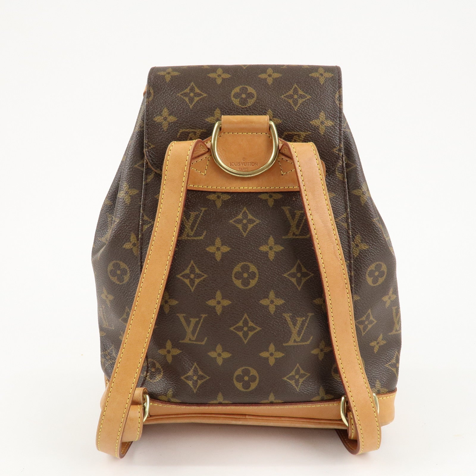 Louis Vuitton Monogram Montsouris MM Back Pack Bag M51136 Used