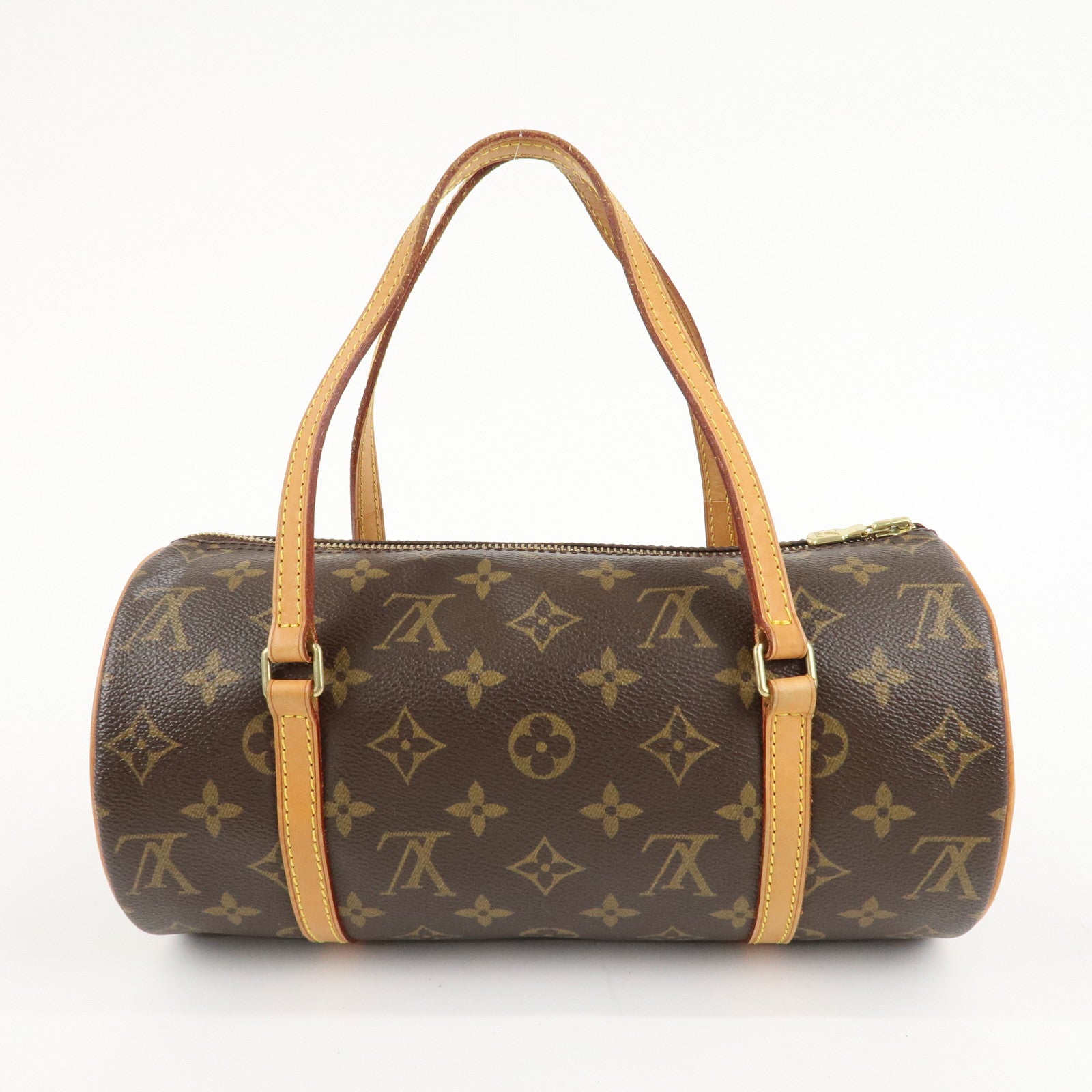 Louis Vuitton Monogram Papillon 26 Hand Bag New Style Brown M51386 Used