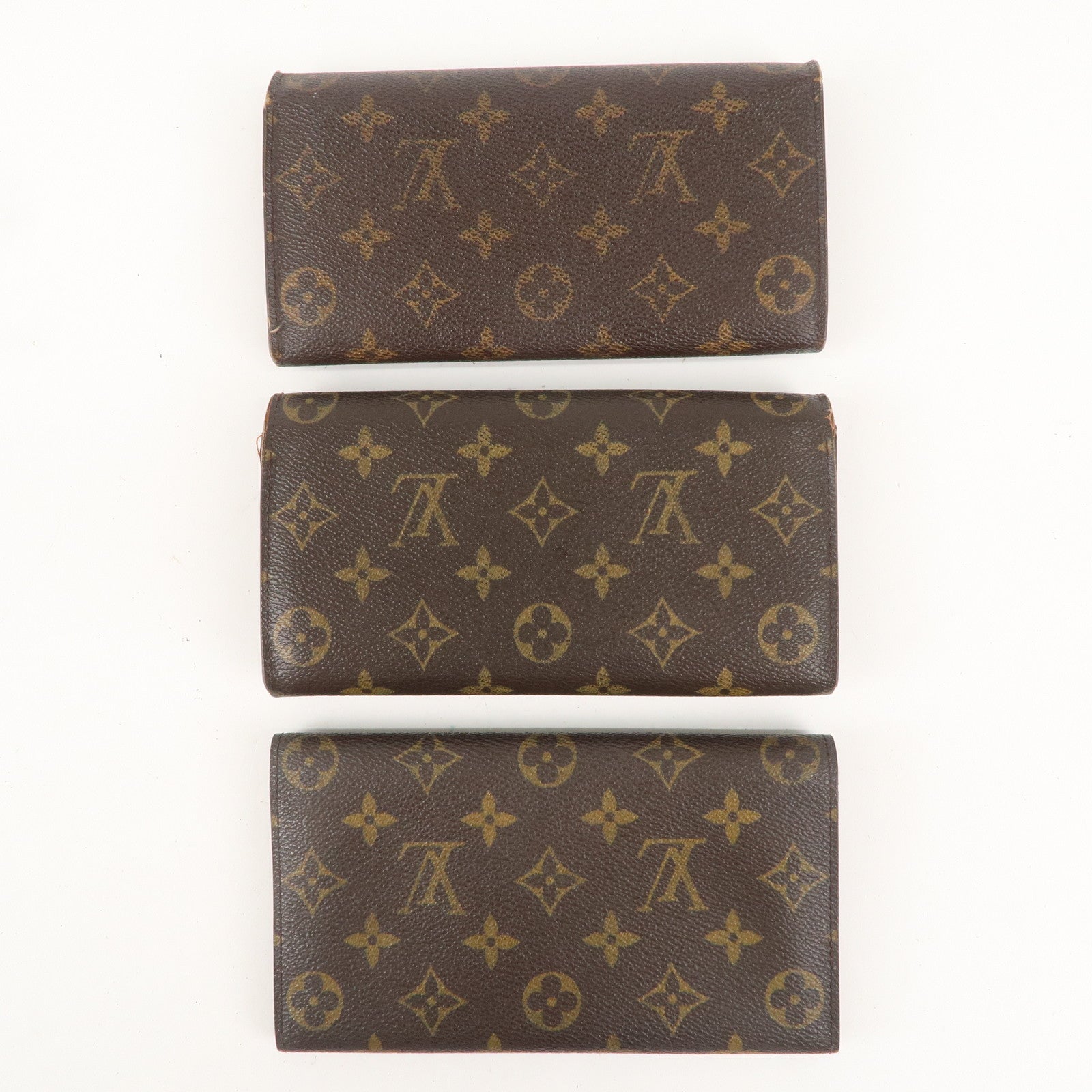 Louis Vuitton Monogram Set of 3 Wallet M61734 M61725 M61725