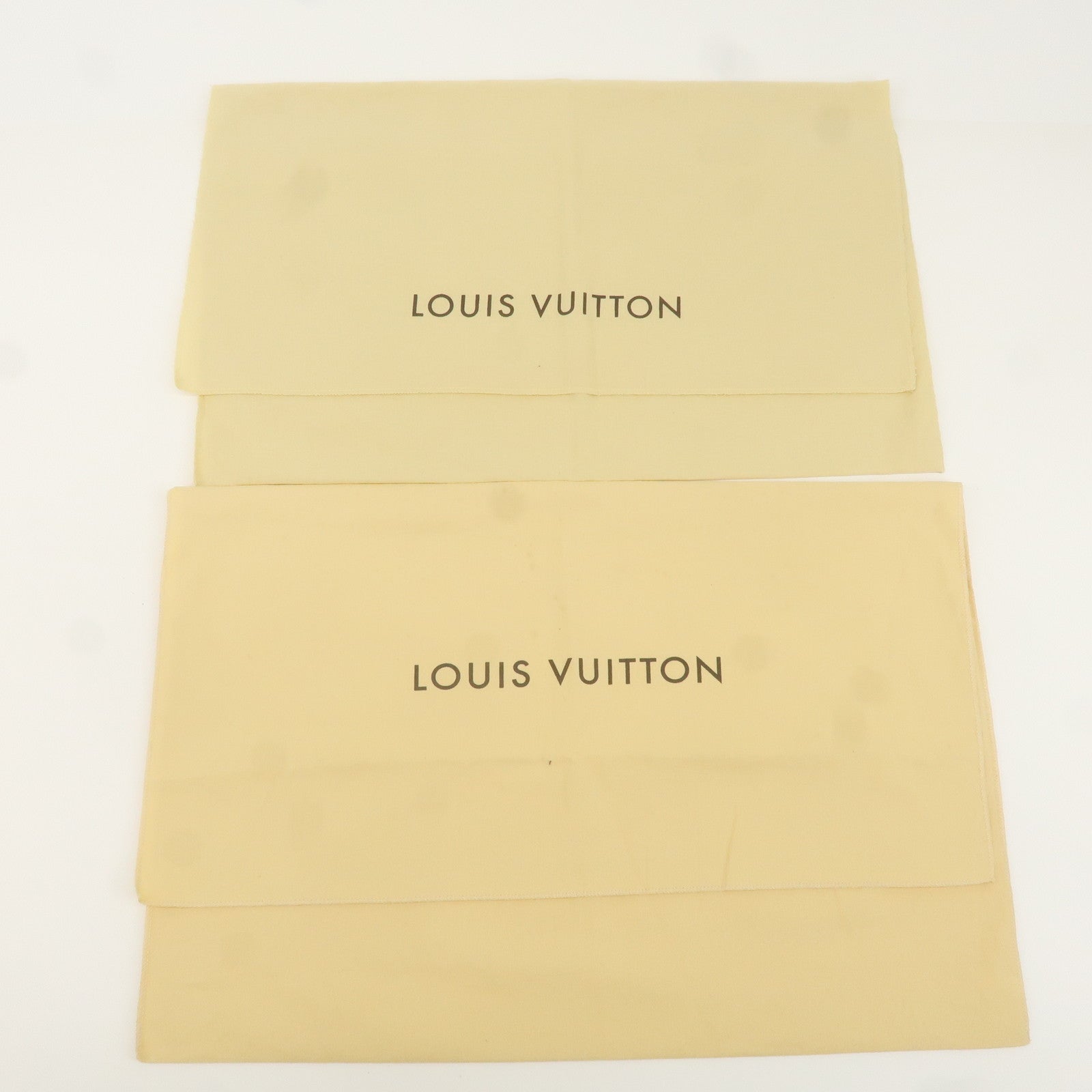 Louis Vuitton Set of 10 Dust Bag Storage Bag Flap Beige