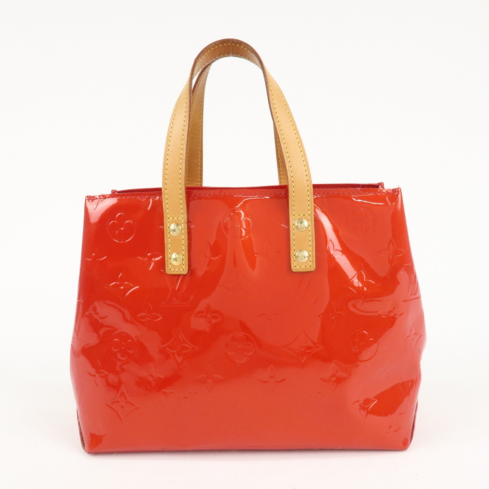 Louis Vuitton Monogram Vernis Lead PM Hand Bag M91088 Rouge