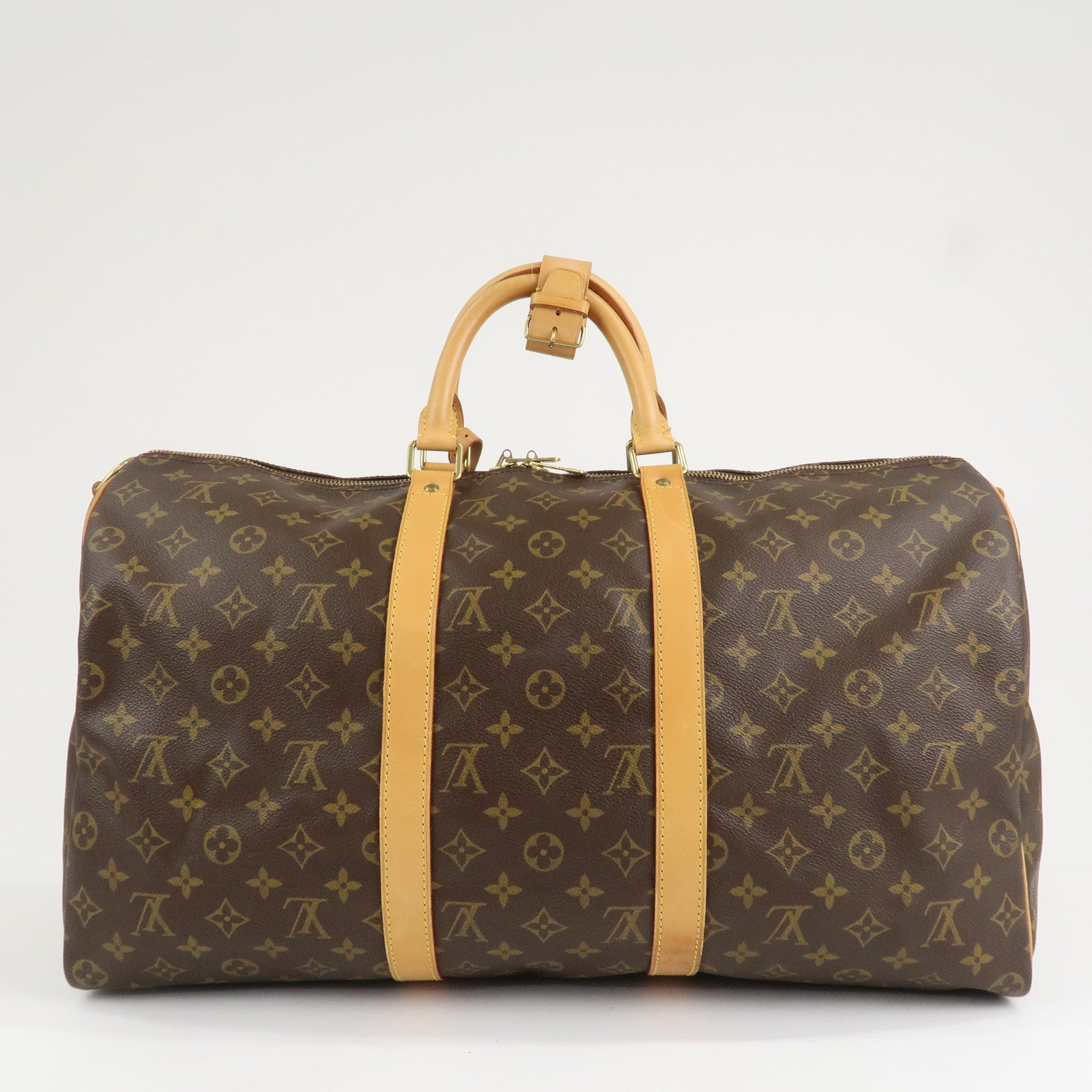 Louis Vuitton Monogram Keep All Bandouliere 50 Boston Bag M41416 Used