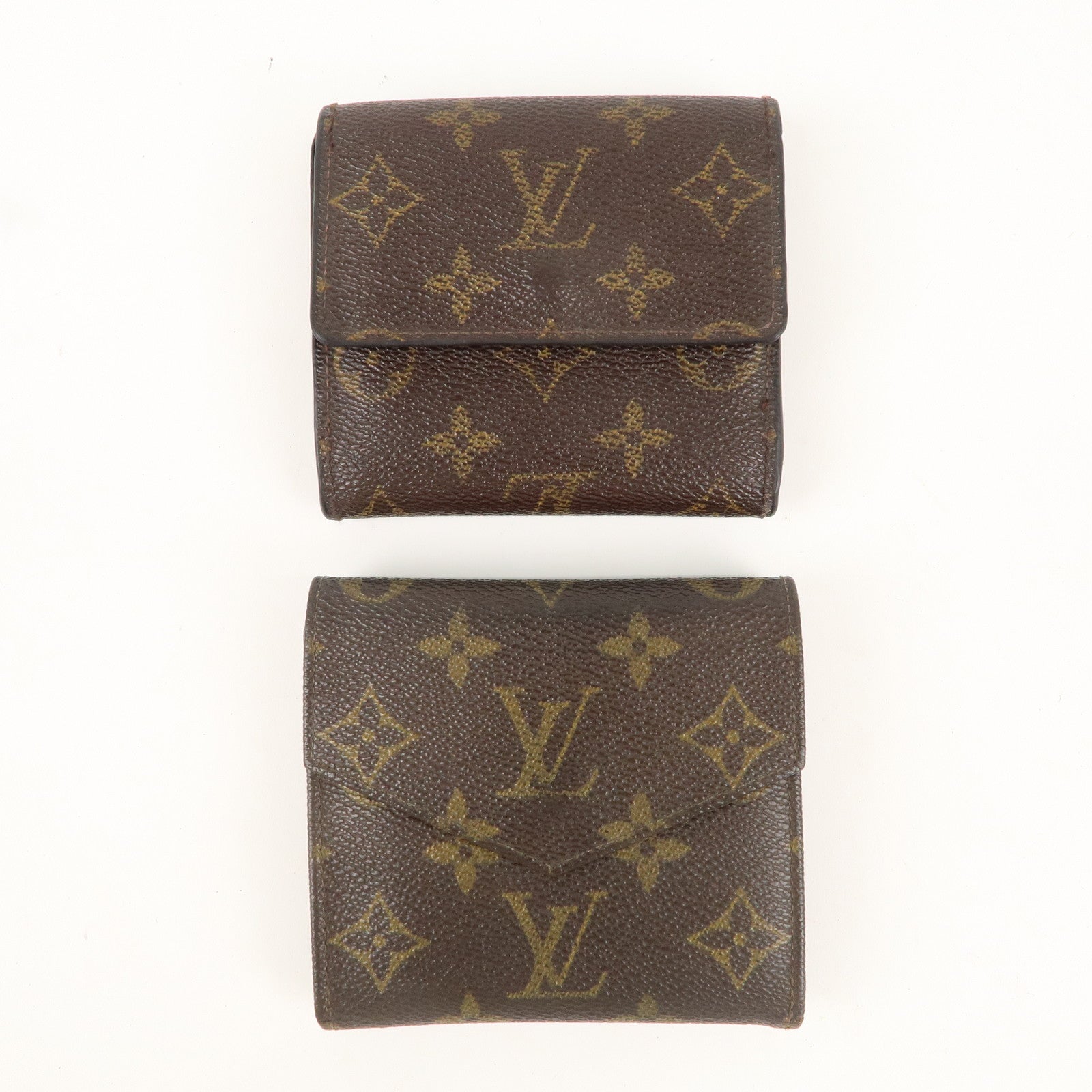 Louis Vuitton Monogram Set of 2 Bi-fold Wallet Brown M61660 M61654