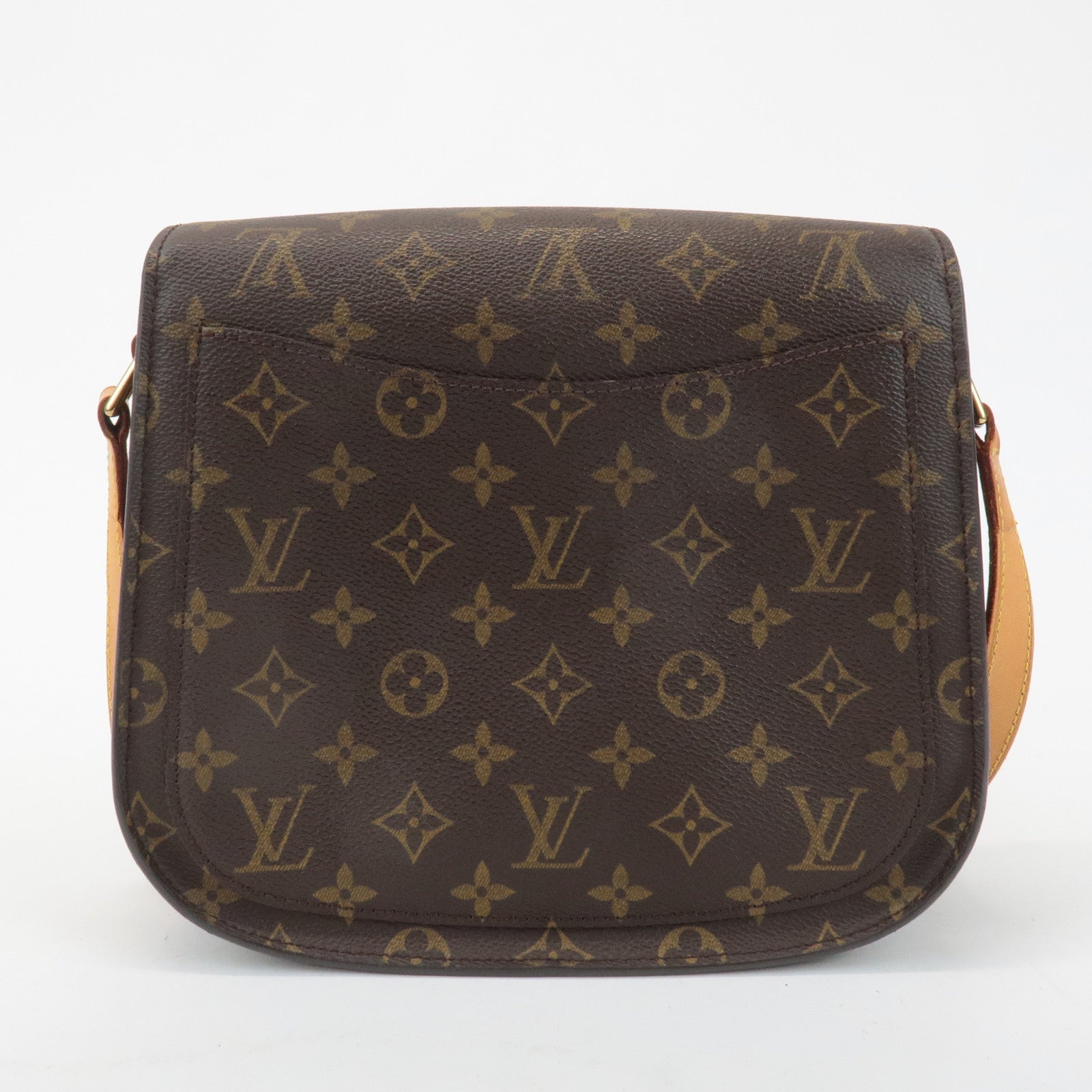 Louis Vuitton Monogram Saint Cloud GM Shoulder Bag Brown M51242 Used