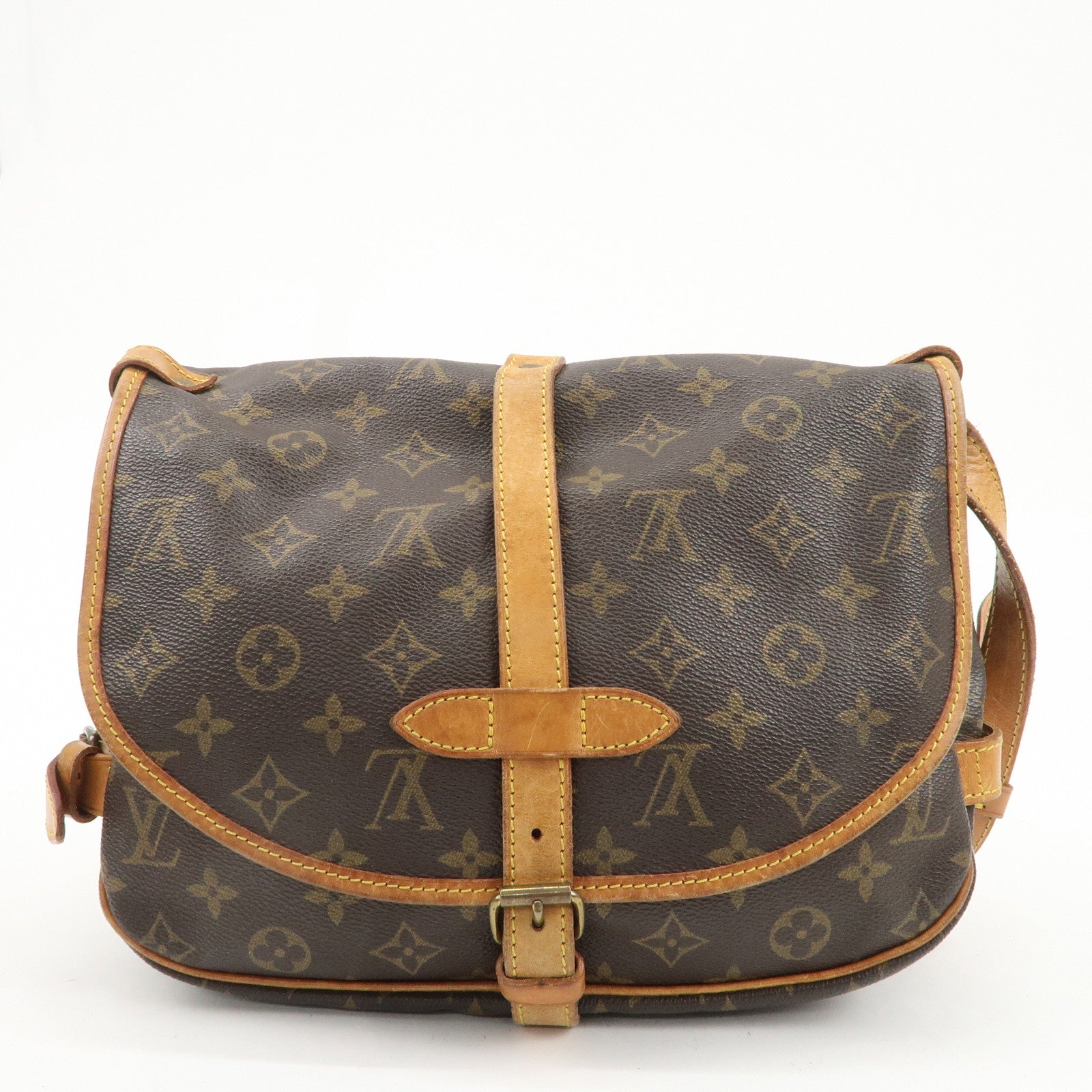 Louis Vuitton Monogram Saumur 30 Crossbody Bag Brown M42256 Used