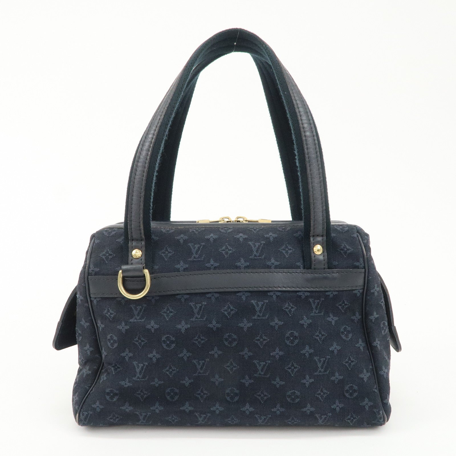 Louis Vuitton Monogram Mini Josephine PM Hand Bag TST Blue M92414 Used