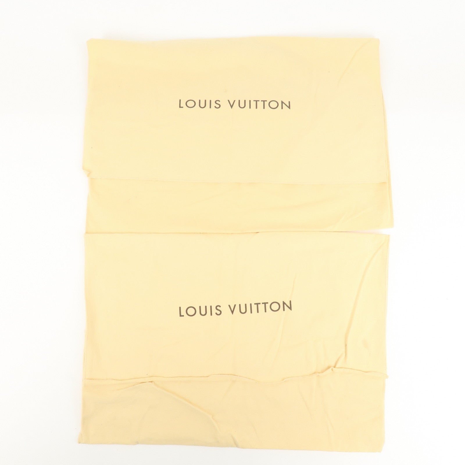 Louis Vuitton Set of 10 Dust Bag Storage Bag Flap Style Beige Used