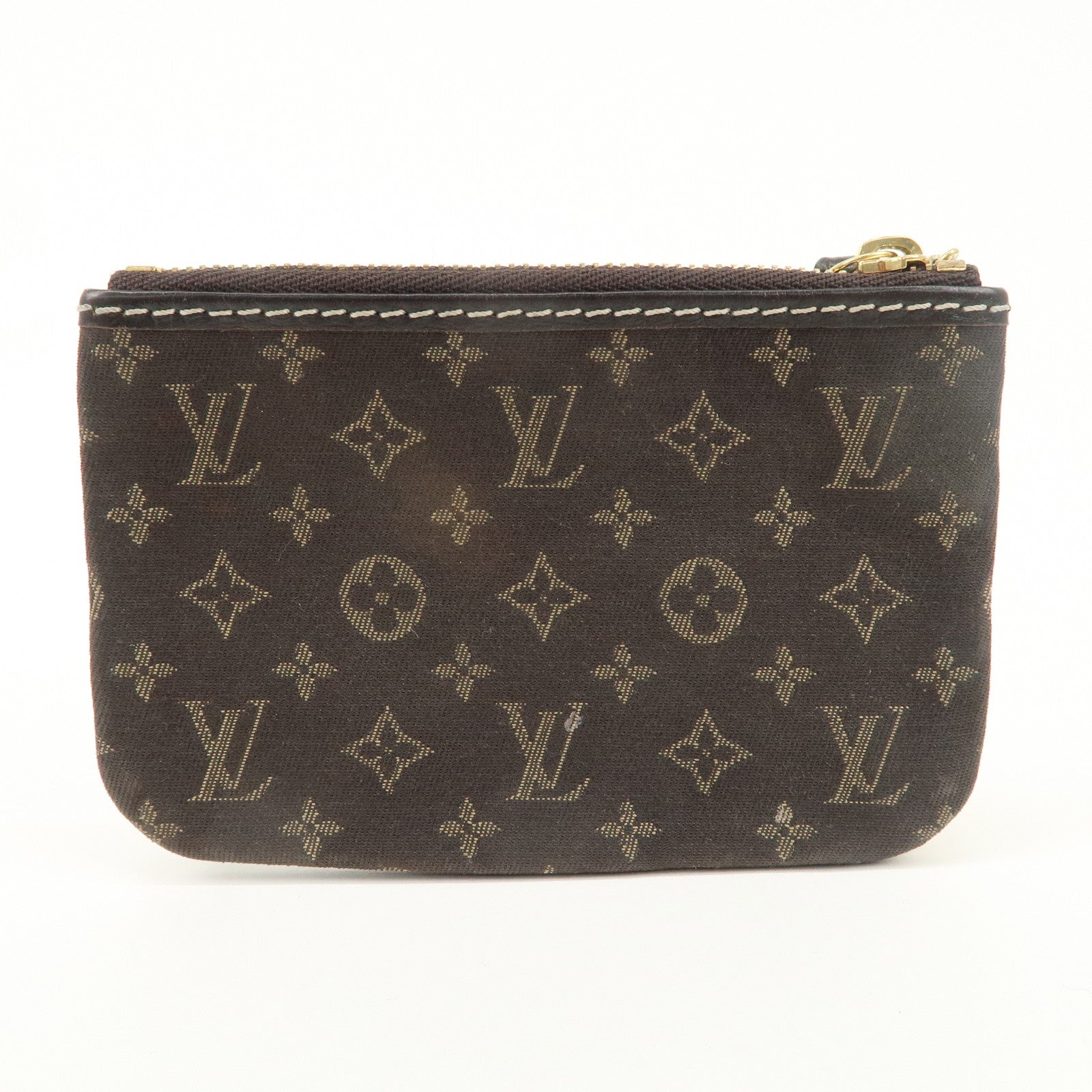 Louis Vuitton Monogram Mini Lin Pochette Cles Coin Case M95230