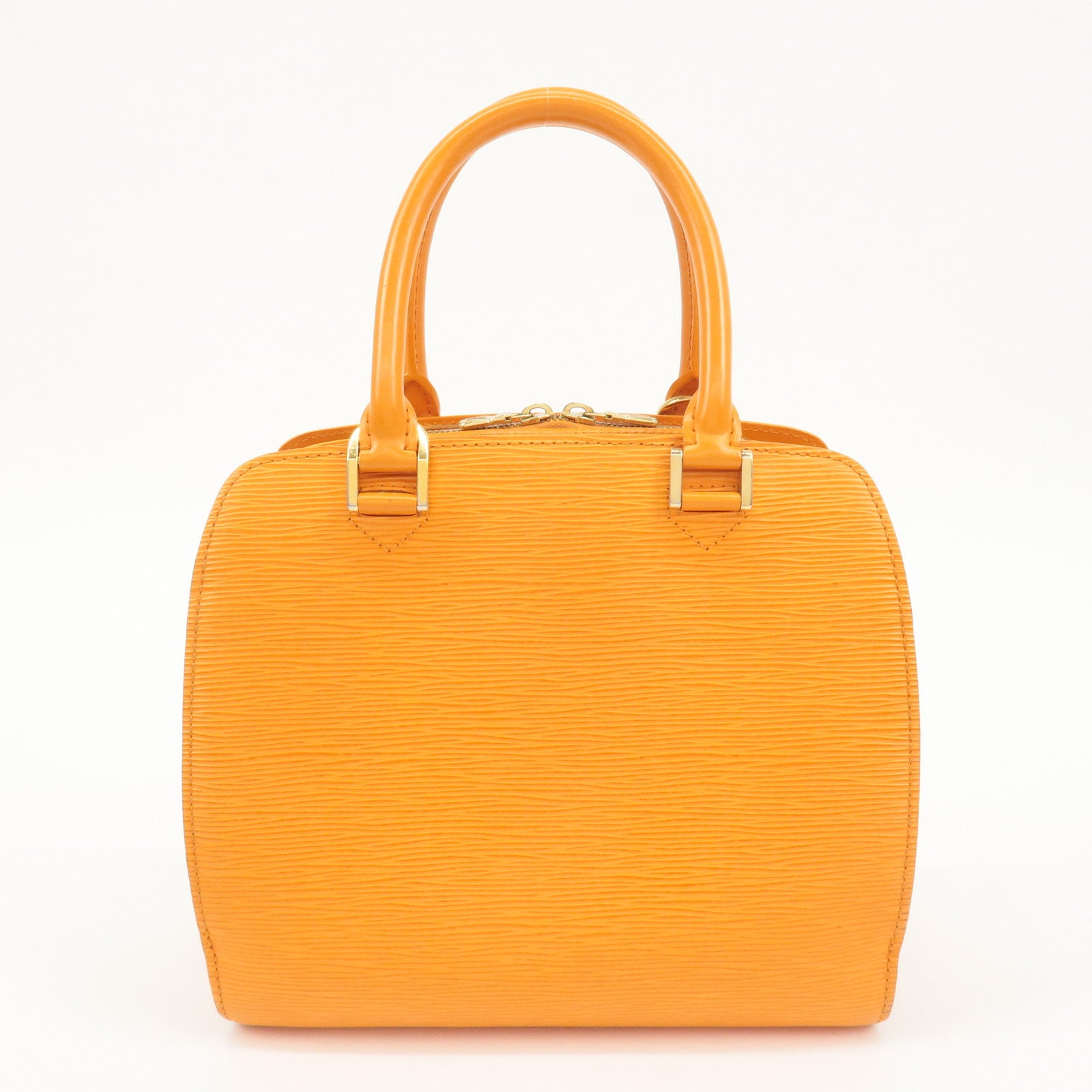 Louis Vuitton Epi Pont Neuf Hand Bag Mandarin Orange M5205H Used