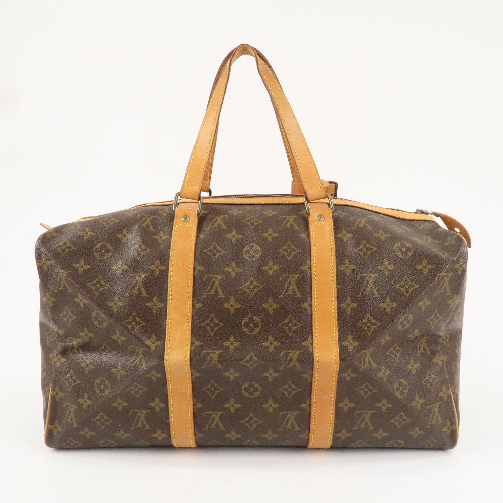 Louis Vuitton Monogram Sac Souple 45 Boston Bag Brown M41624