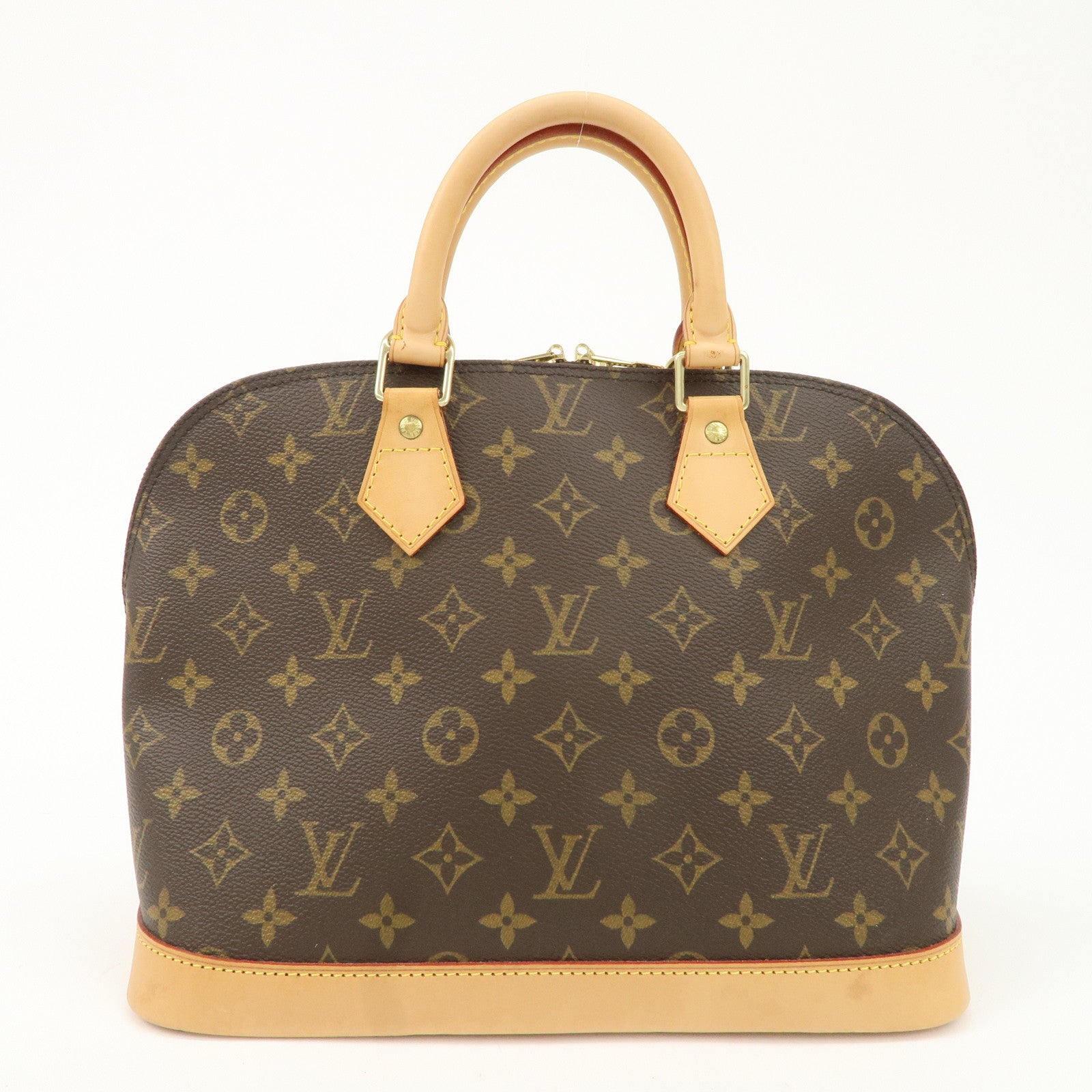 Louis Vuitton Monogram Alma Hand Bag Brown M51130