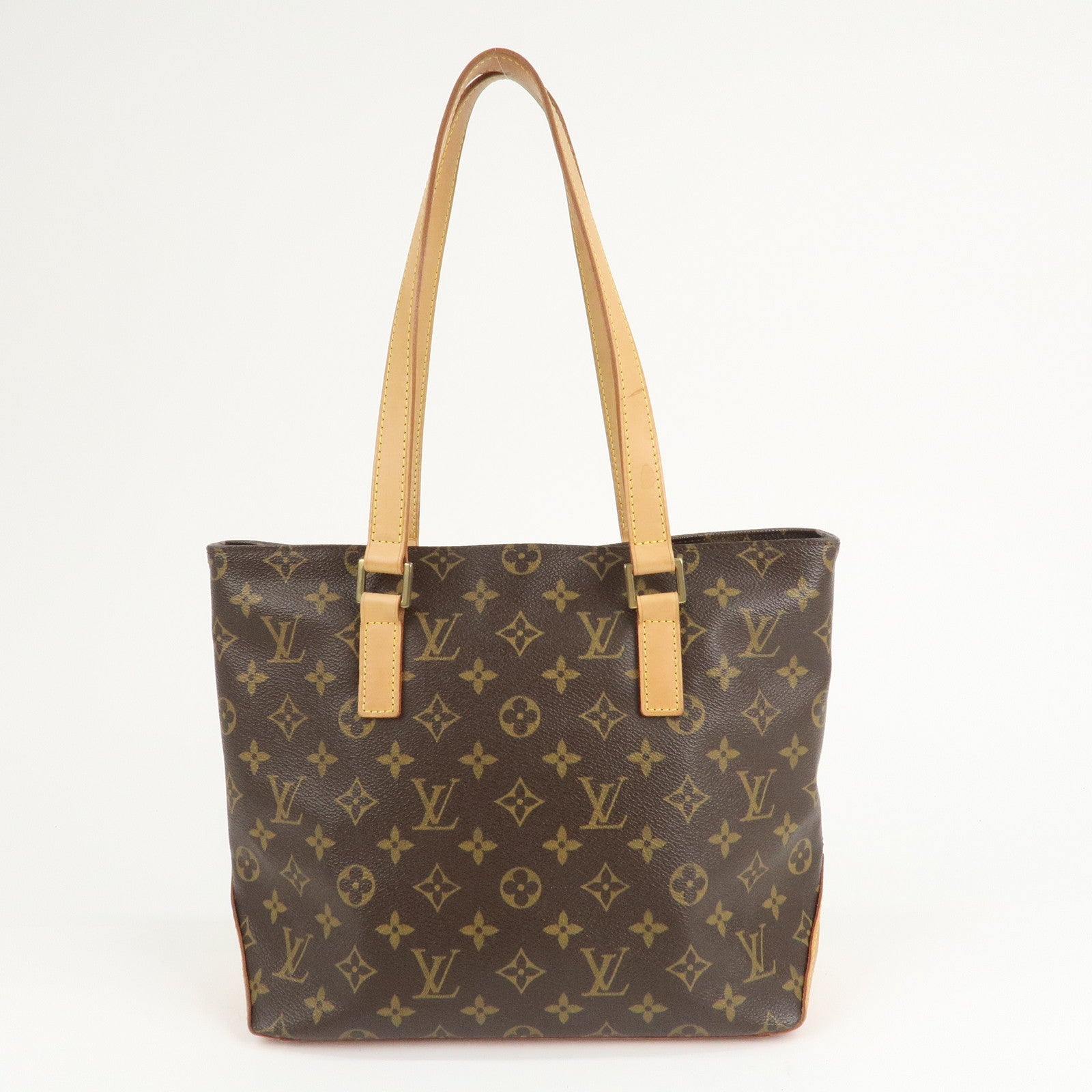 Louis Vuitton Monogram Cabas Piano Tote Bag Brown M51148 Used