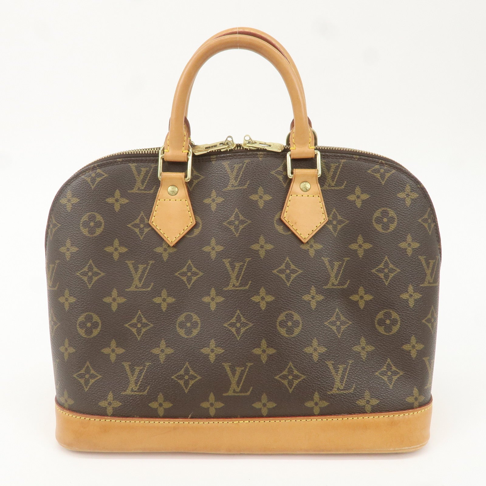 Louis Vuitton Monogram Alma Hand Bag Brown M51130