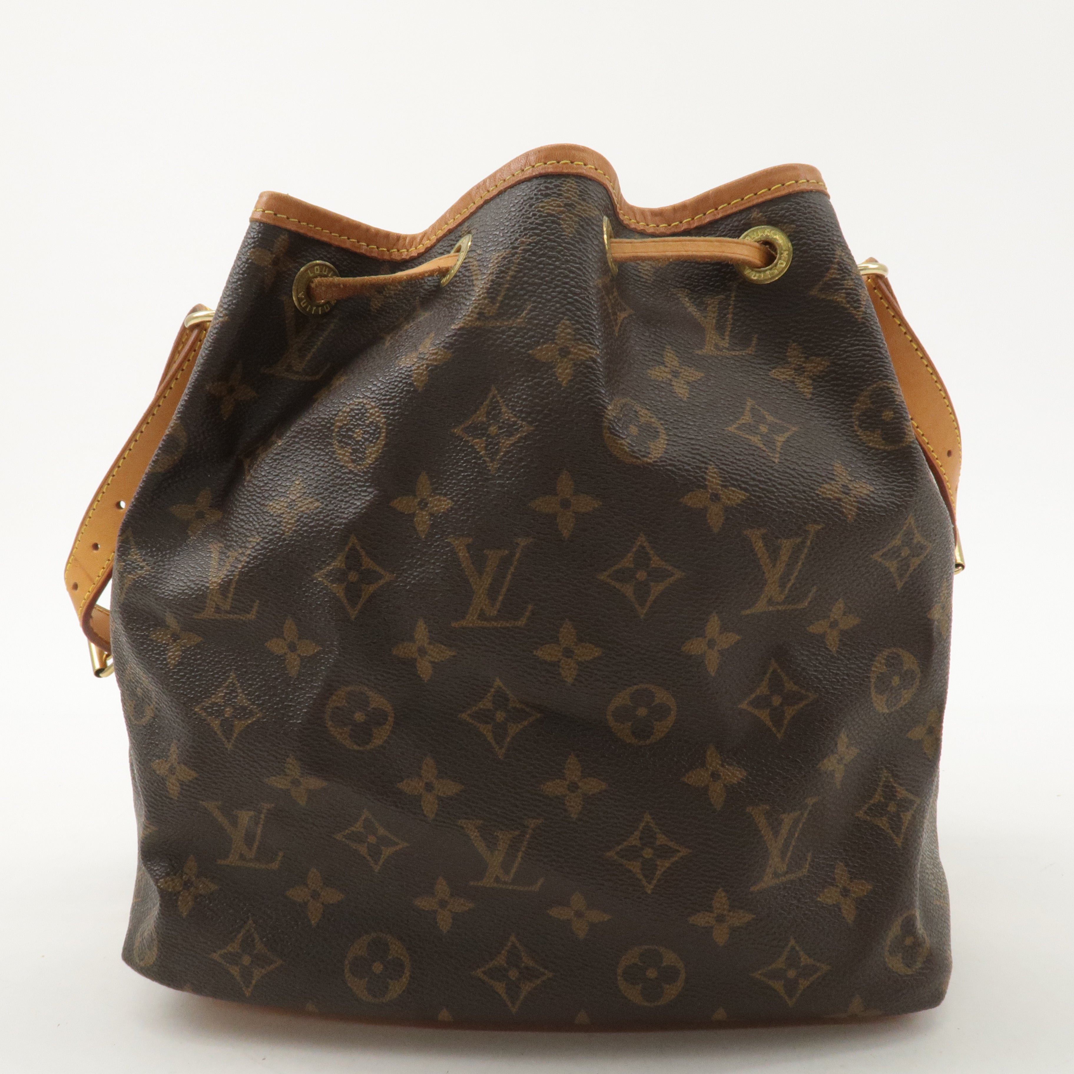 Louis Vuitton Monogram Petit Noe Shoulder Bag Brown M42226