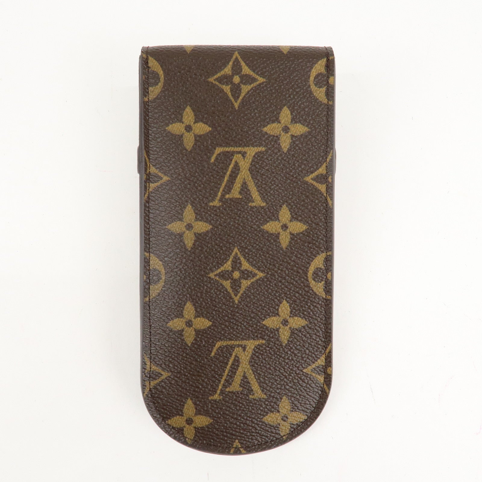 Louis Vuitton Monogram etui a lunettes lavel Glasses Case M62970 Used