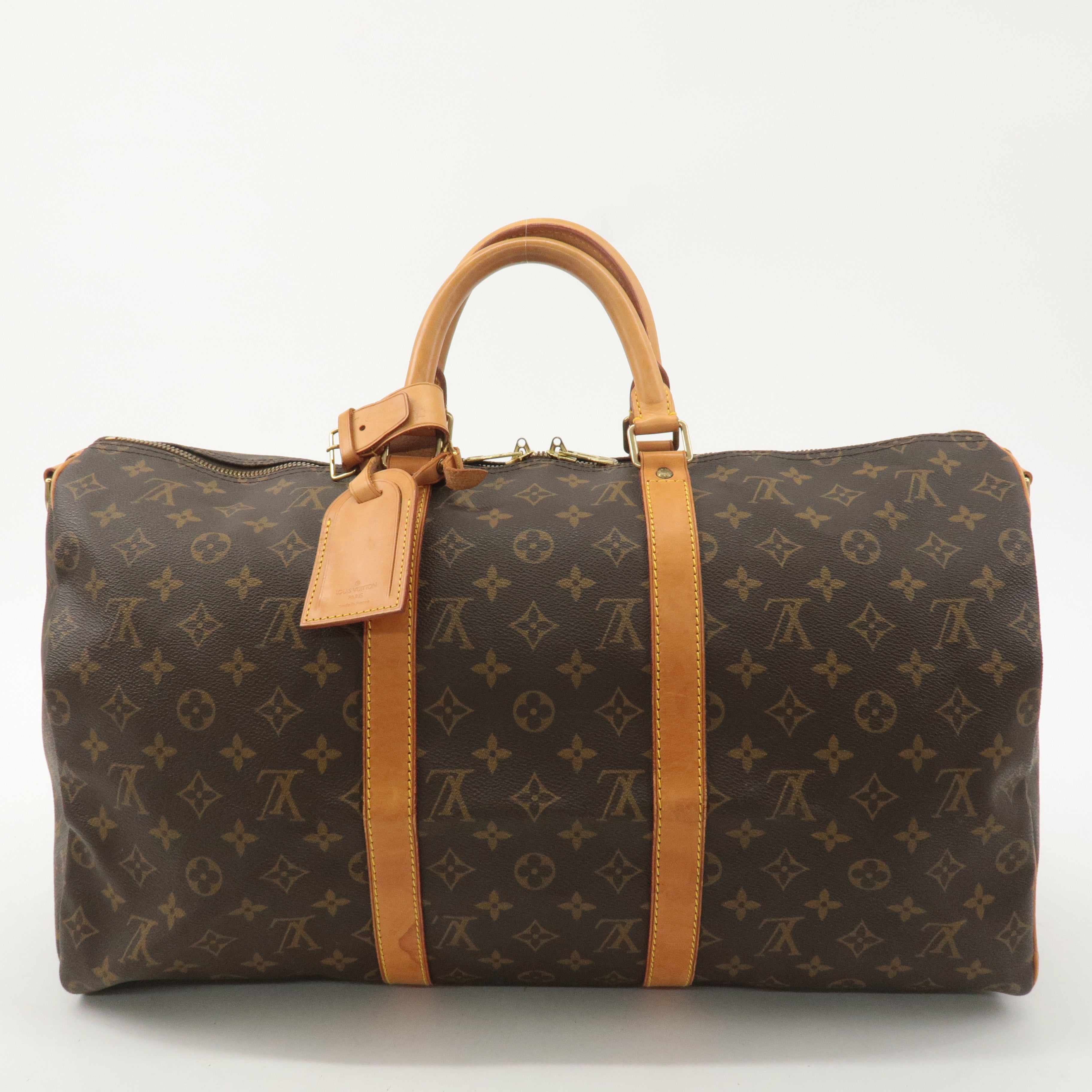 Louis Vuitton Monogram Keep All Bandoulier 50 Boston Bag M41416