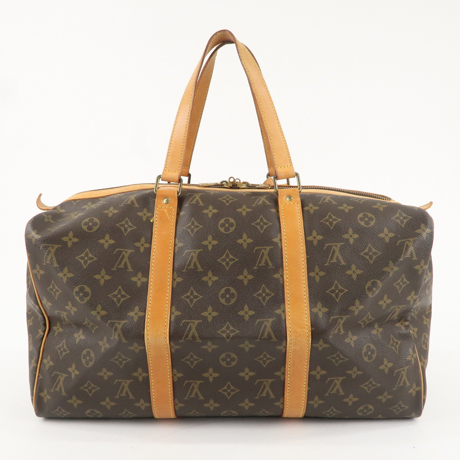 Louis Vuitton Monogram Sac Souple 45 Boston Bag Brown M41624