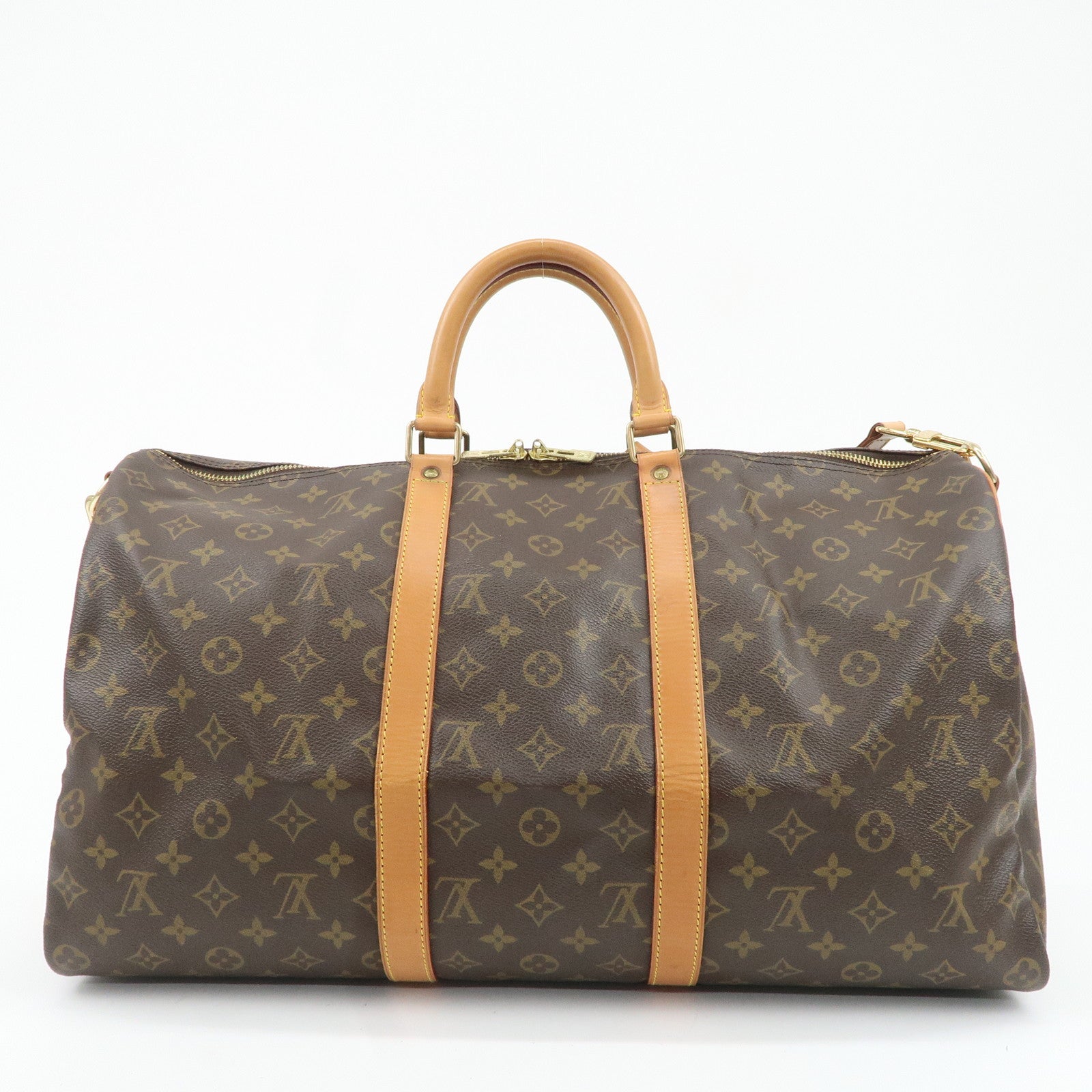 Louis Vuitton Monogram Keep All Bandouliere 50 Boston Bag M41416 Used